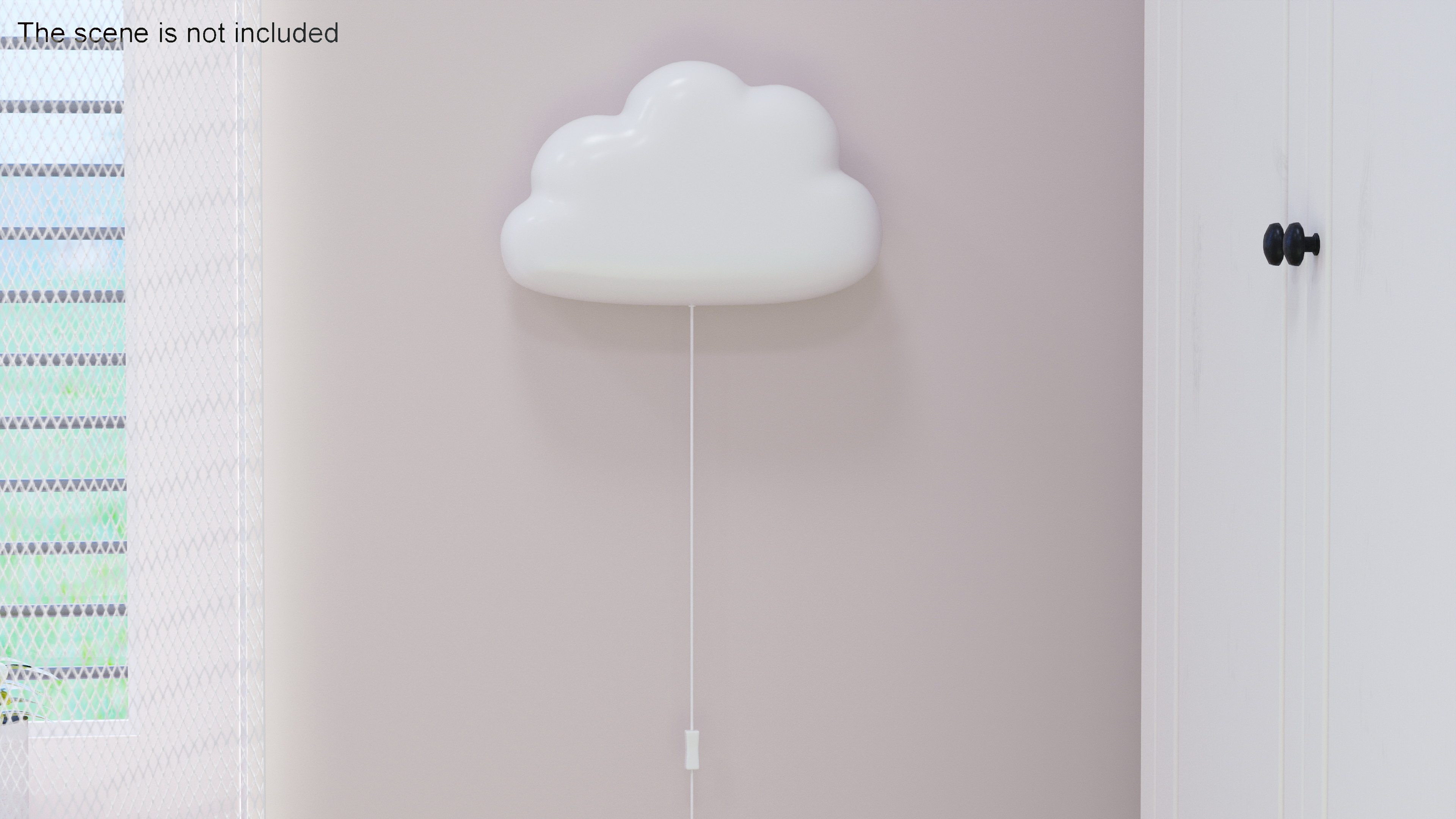 Wall Lamp for Children IKEA UPPLYST Cloud White 3D
