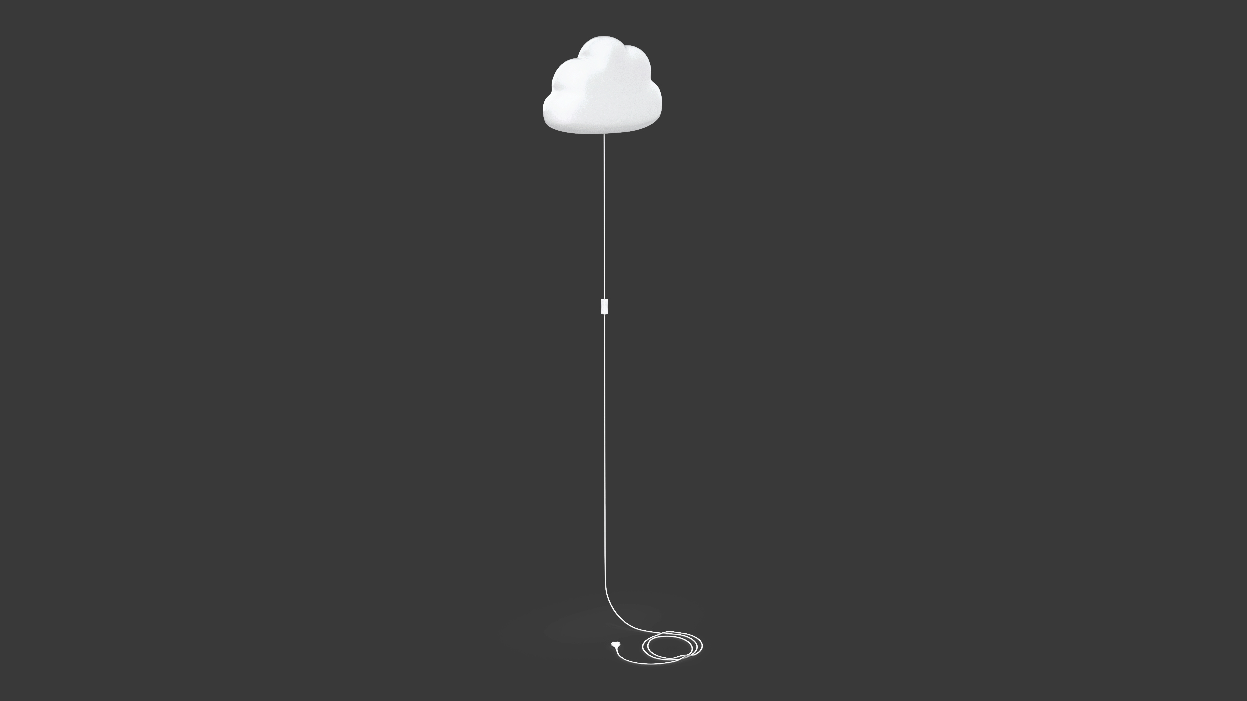 Wall Lamp for Children IKEA UPPLYST Cloud White 3D