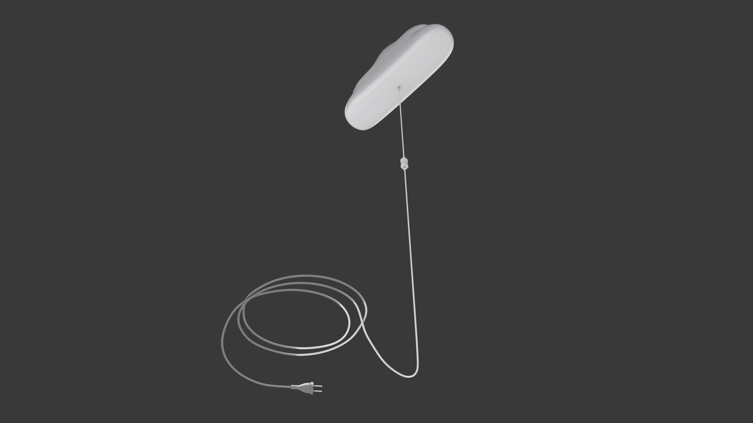 Wall Lamp for Children IKEA UPPLYST Cloud White 3D