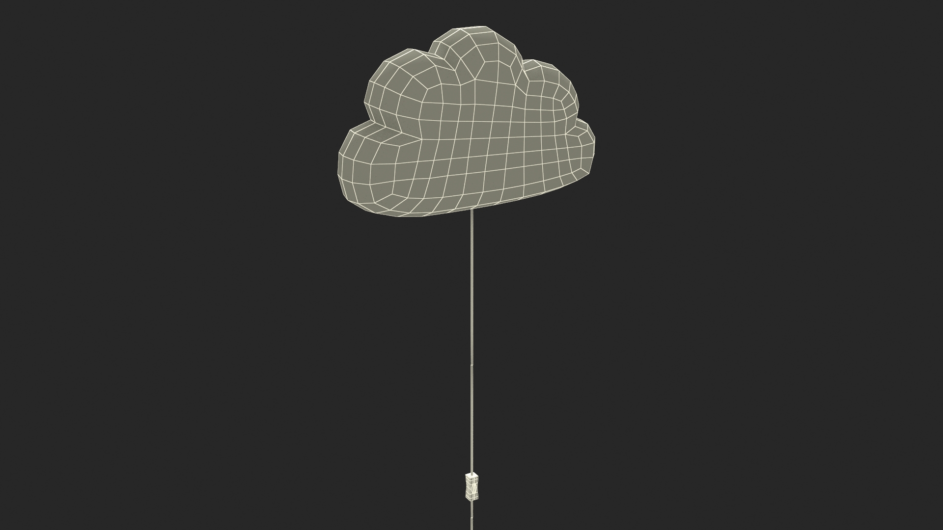 Wall Lamp for Children IKEA UPPLYST Cloud White 3D