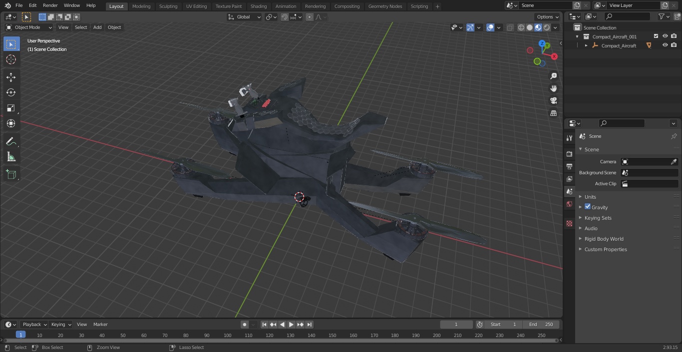 3D Compact Aircraft