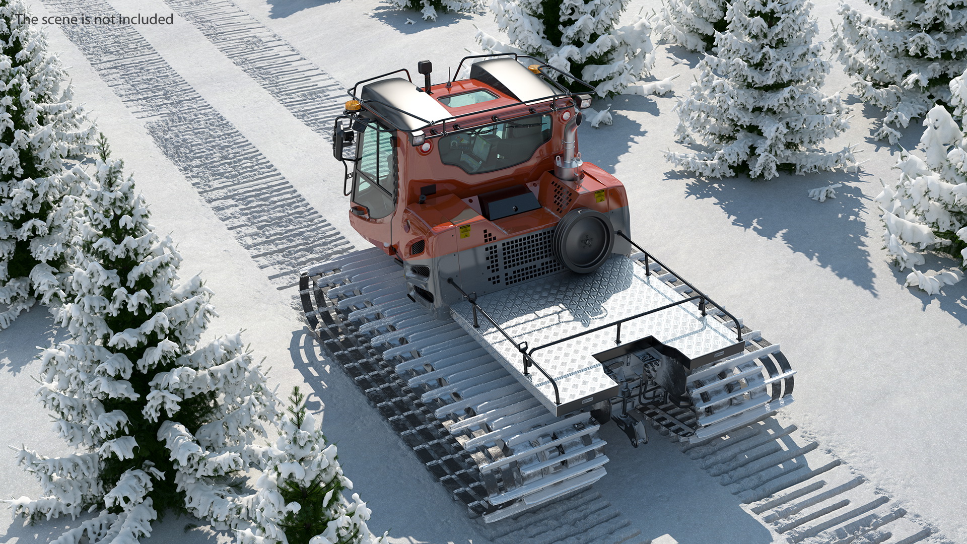 3D Snowy Snowcat Generic