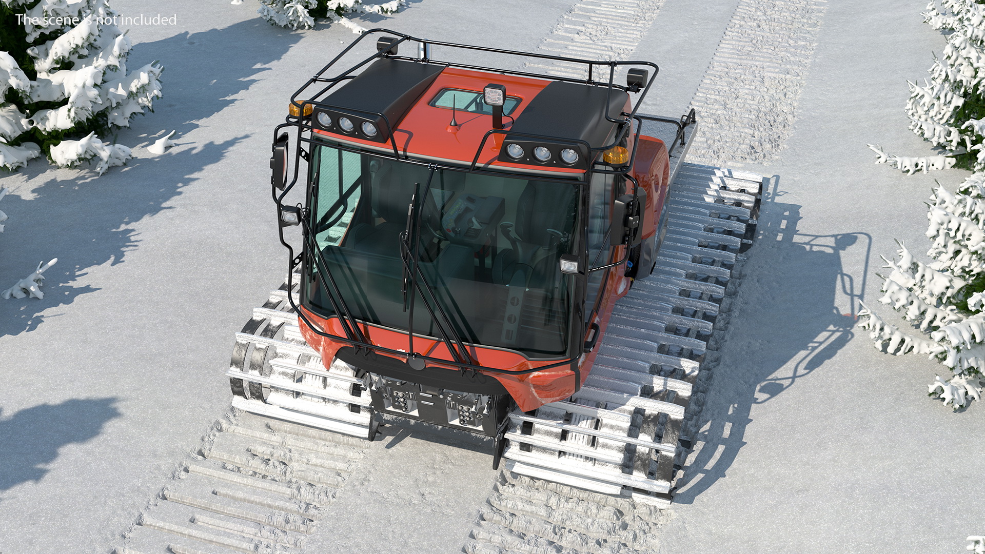 3D Snowy Snowcat Generic