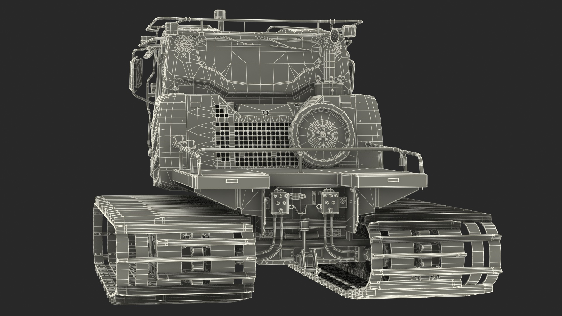 3D Snowy Snowcat Generic