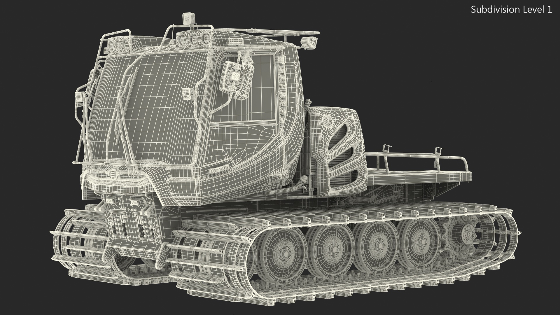 3D Snowy Snowcat Generic