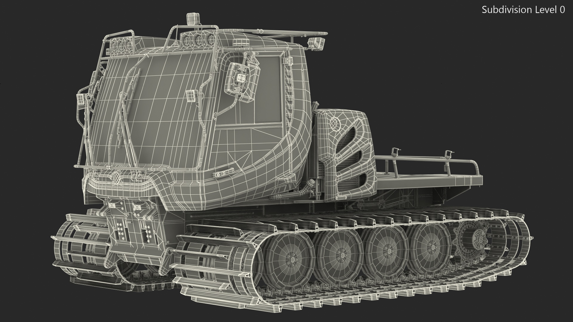 3D Snowy Snowcat Generic