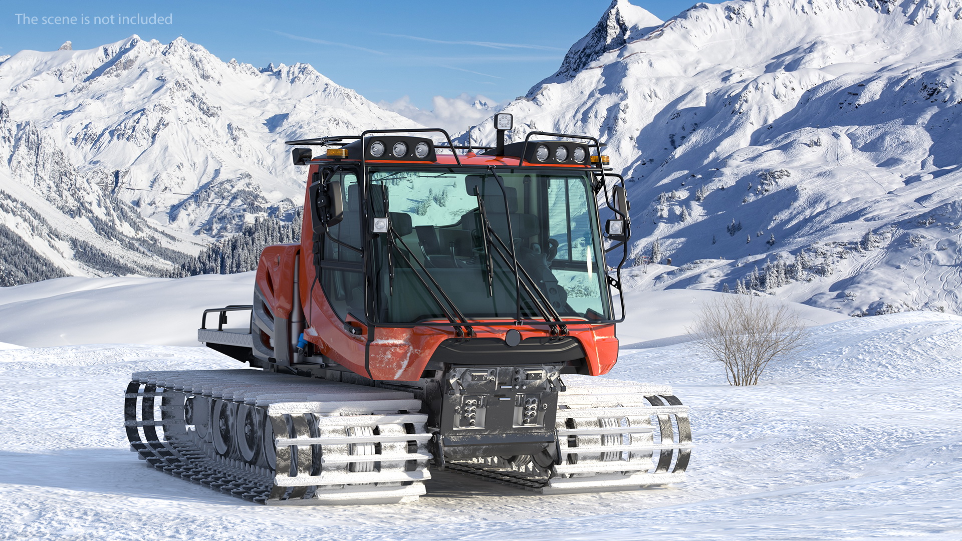 3D Snowy Snowcat Generic