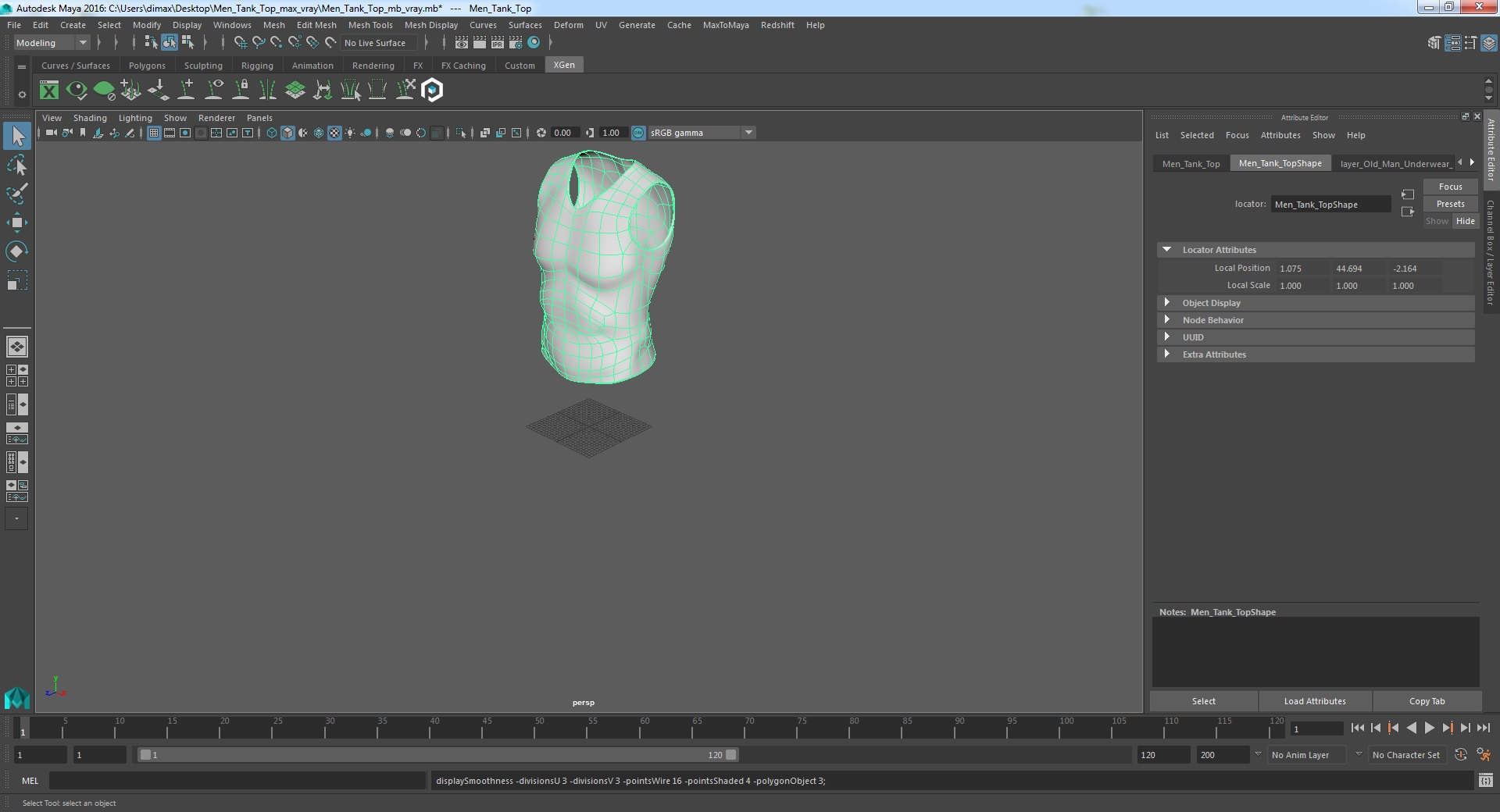Men Tank Top 3D