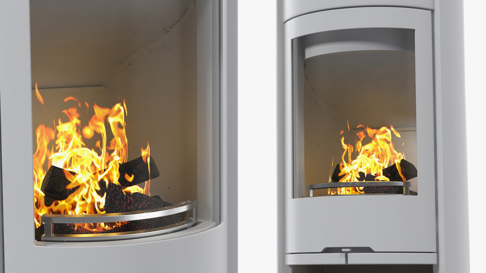 3D Modern Wood Burning Stove Generic model