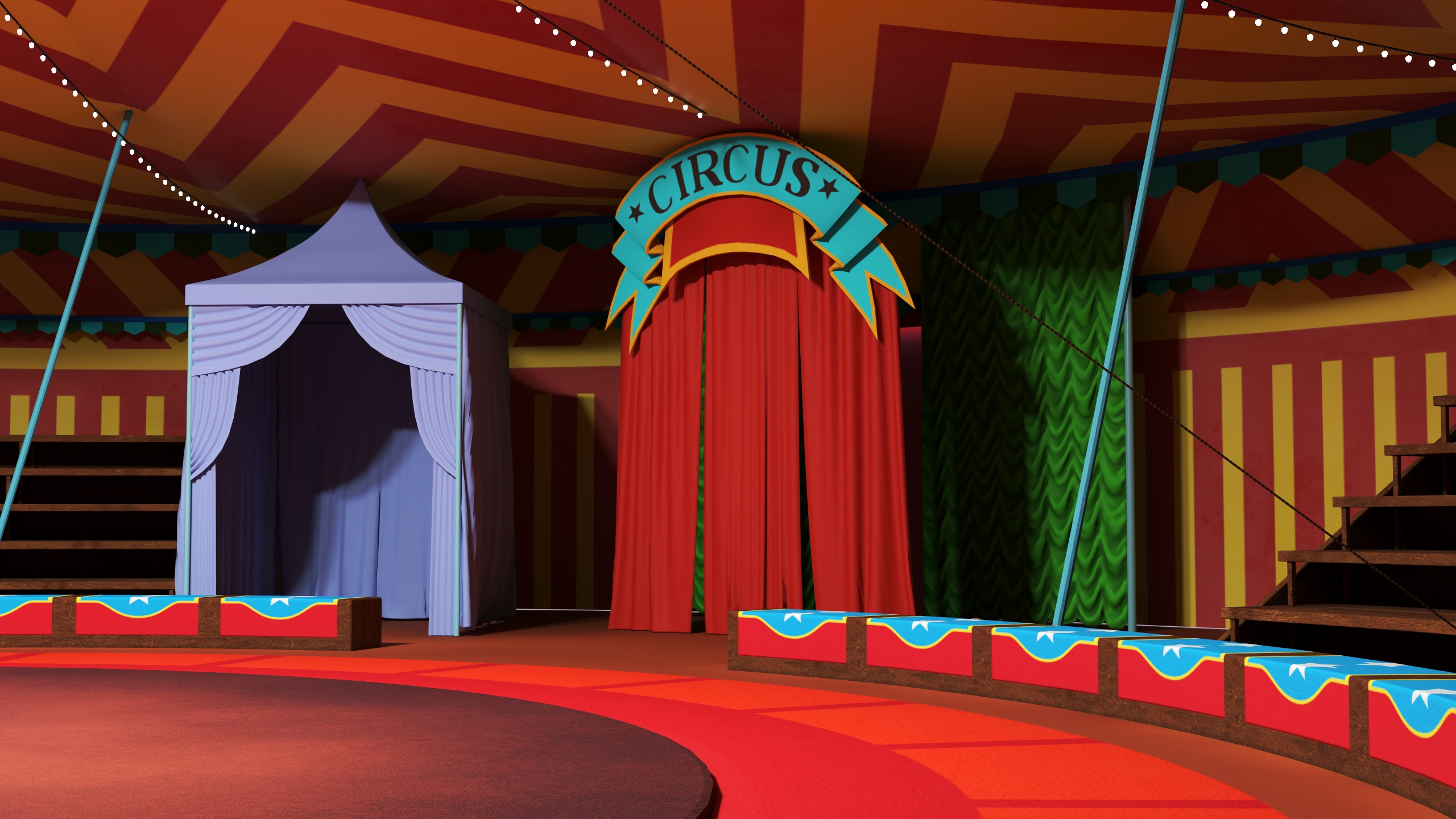 3D model Circus Tent Interior