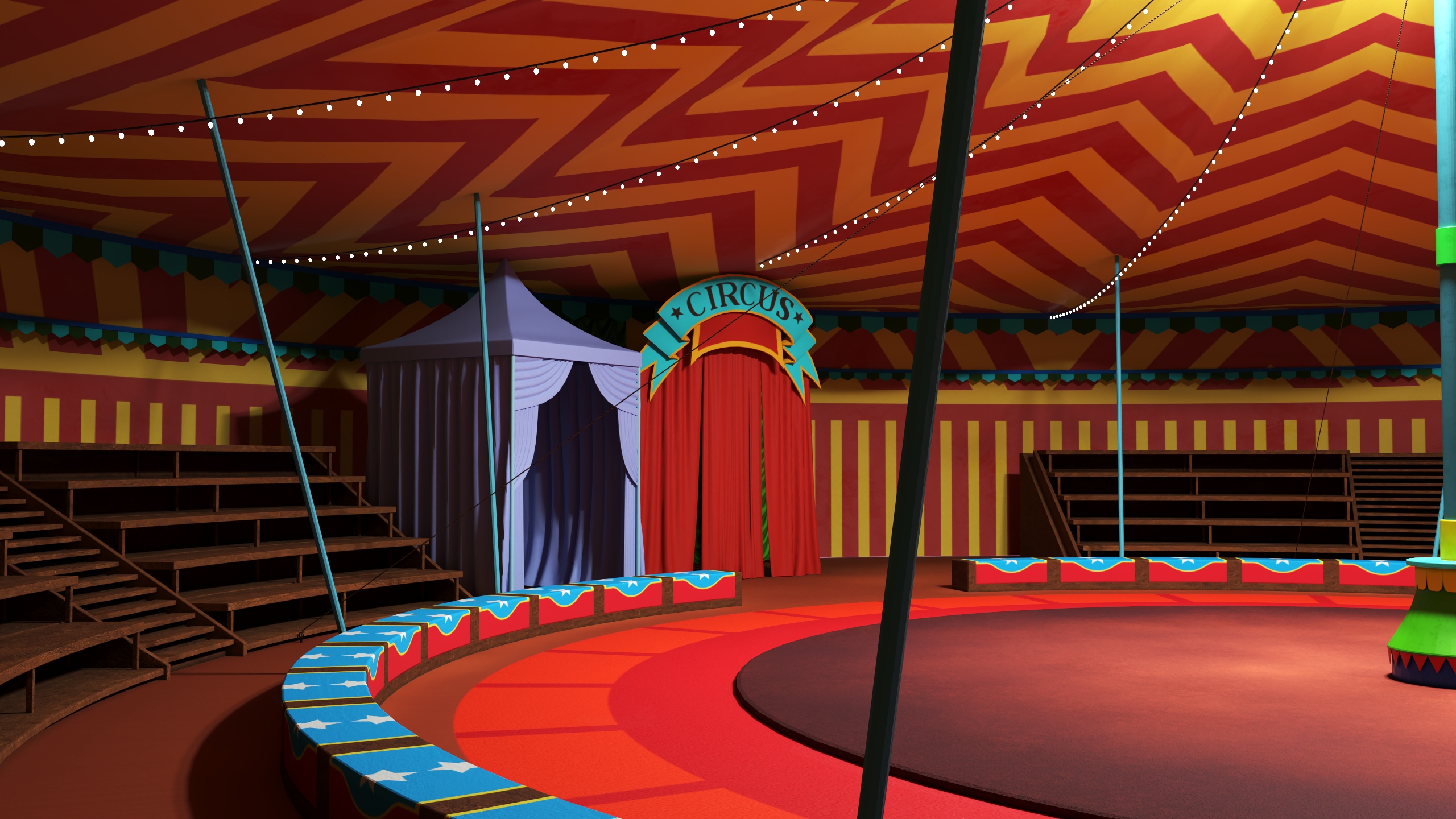 3D model Circus Tent Interior