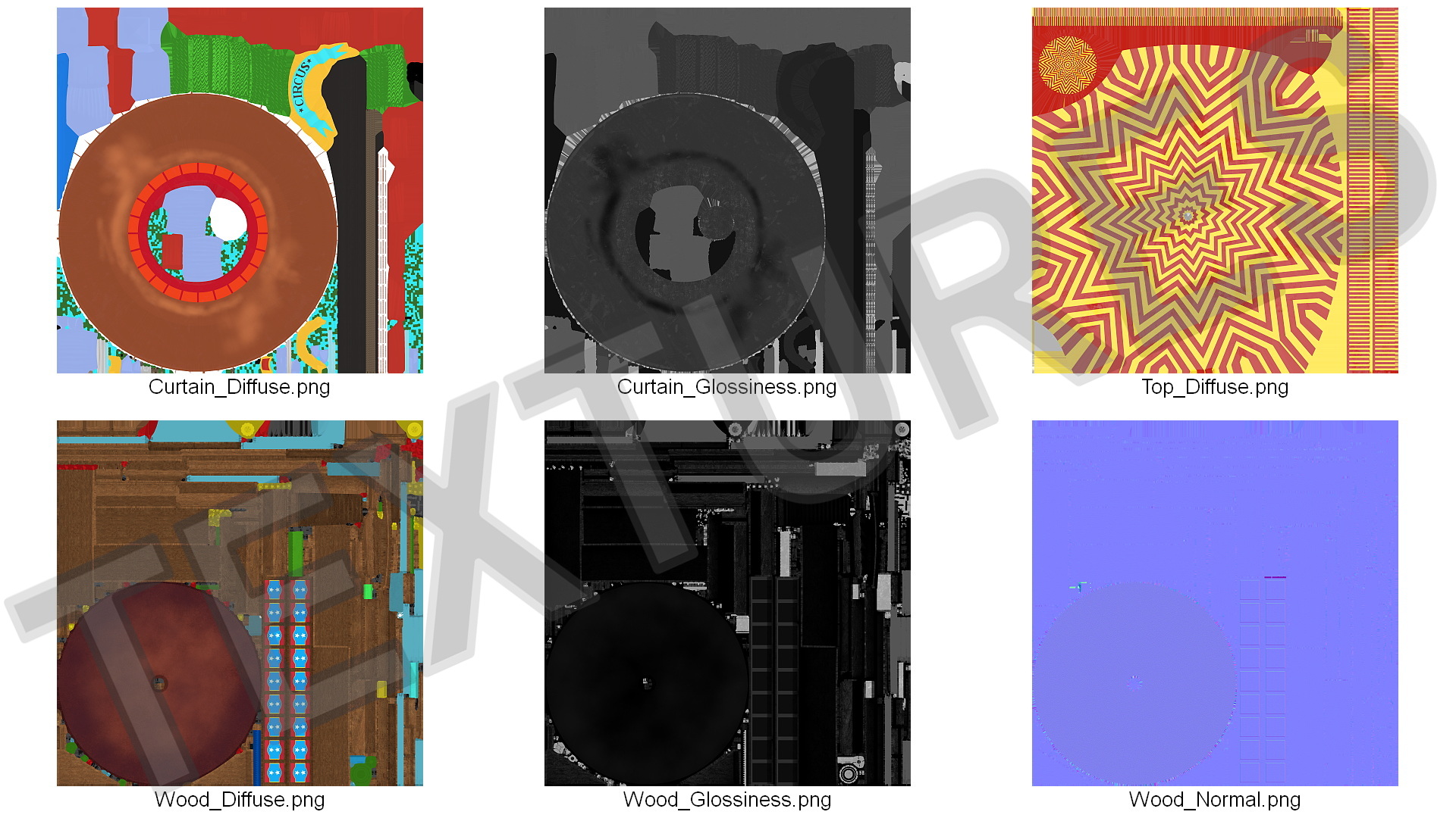 3D model Circus Tent Interior