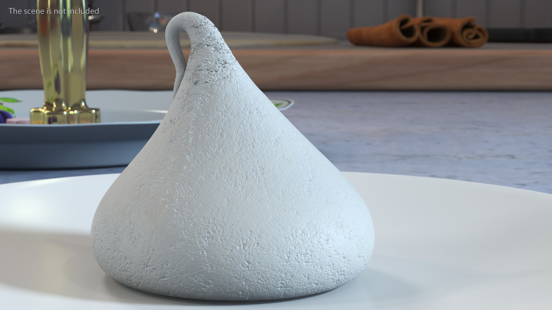 3D model Vanilla Meringue Cookie Smooth