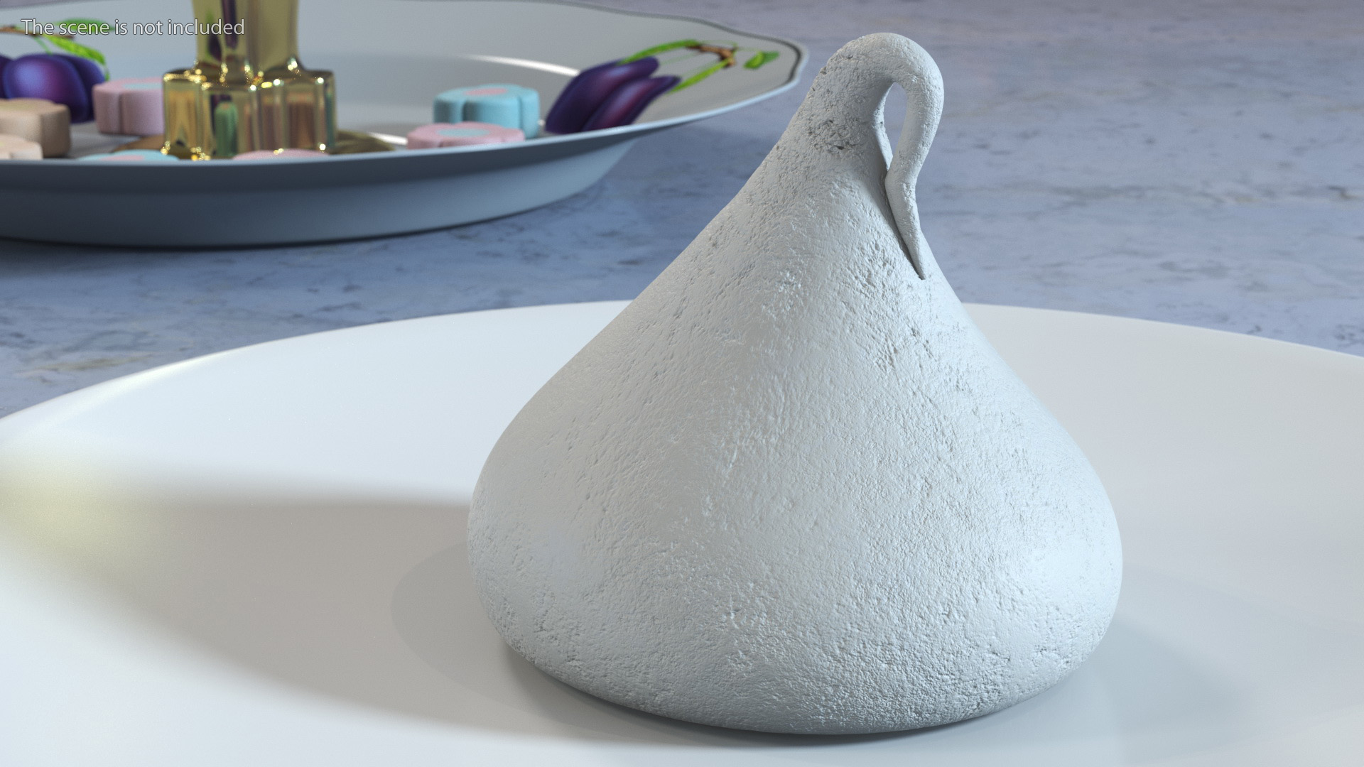 3D model Vanilla Meringue Cookie Smooth