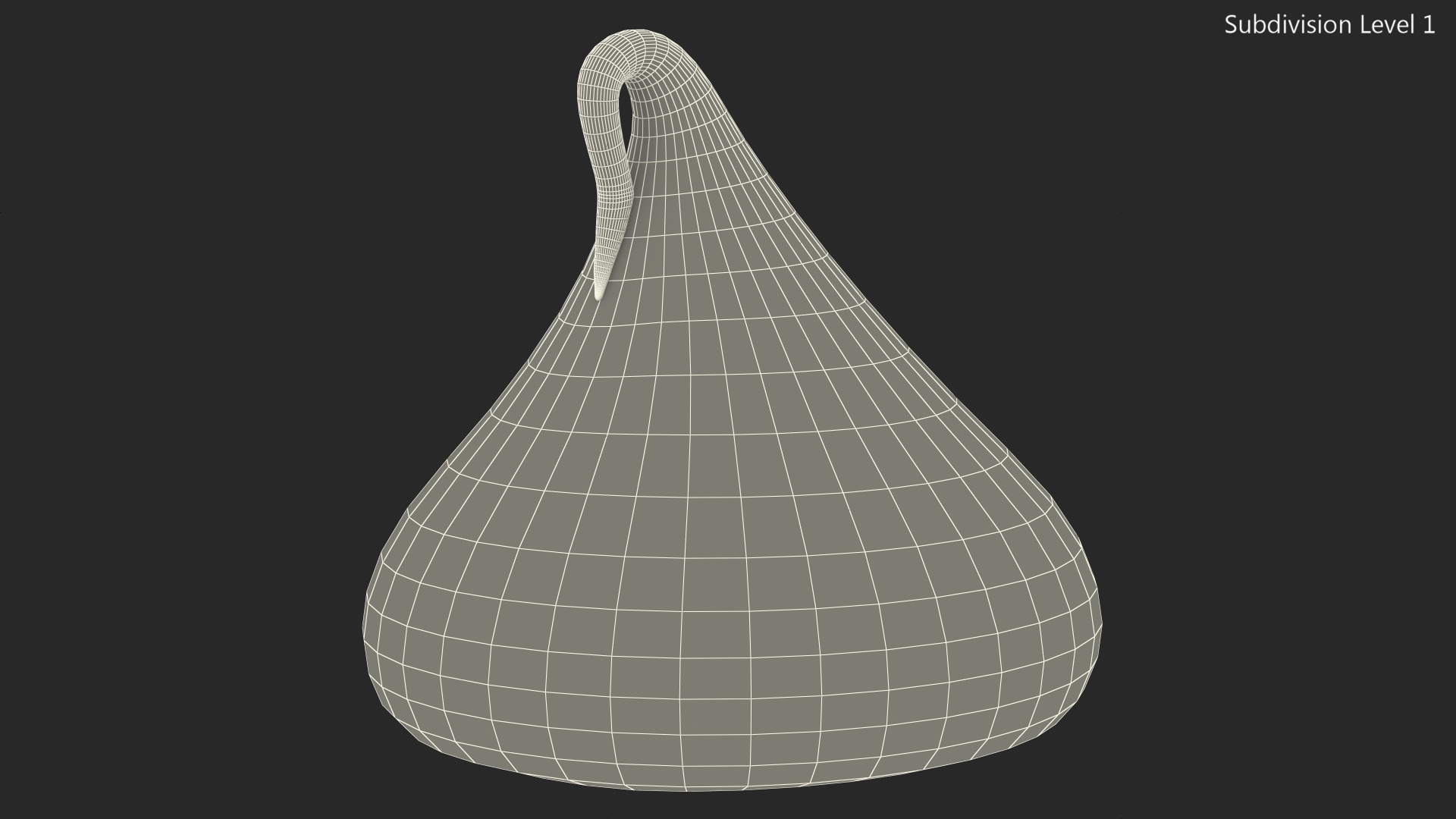 3D model Vanilla Meringue Cookie Smooth