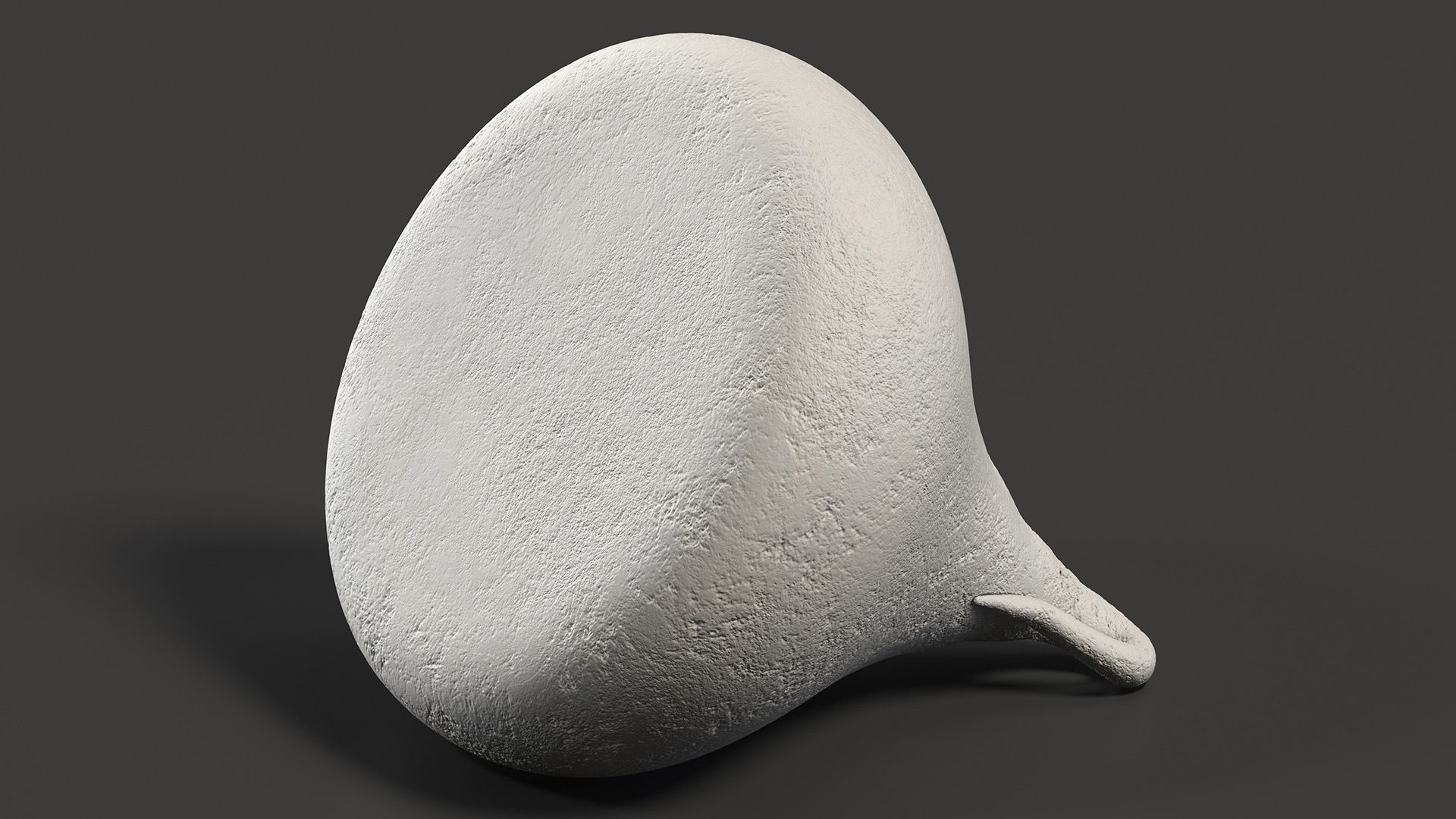 3D model Vanilla Meringue Cookie Smooth
