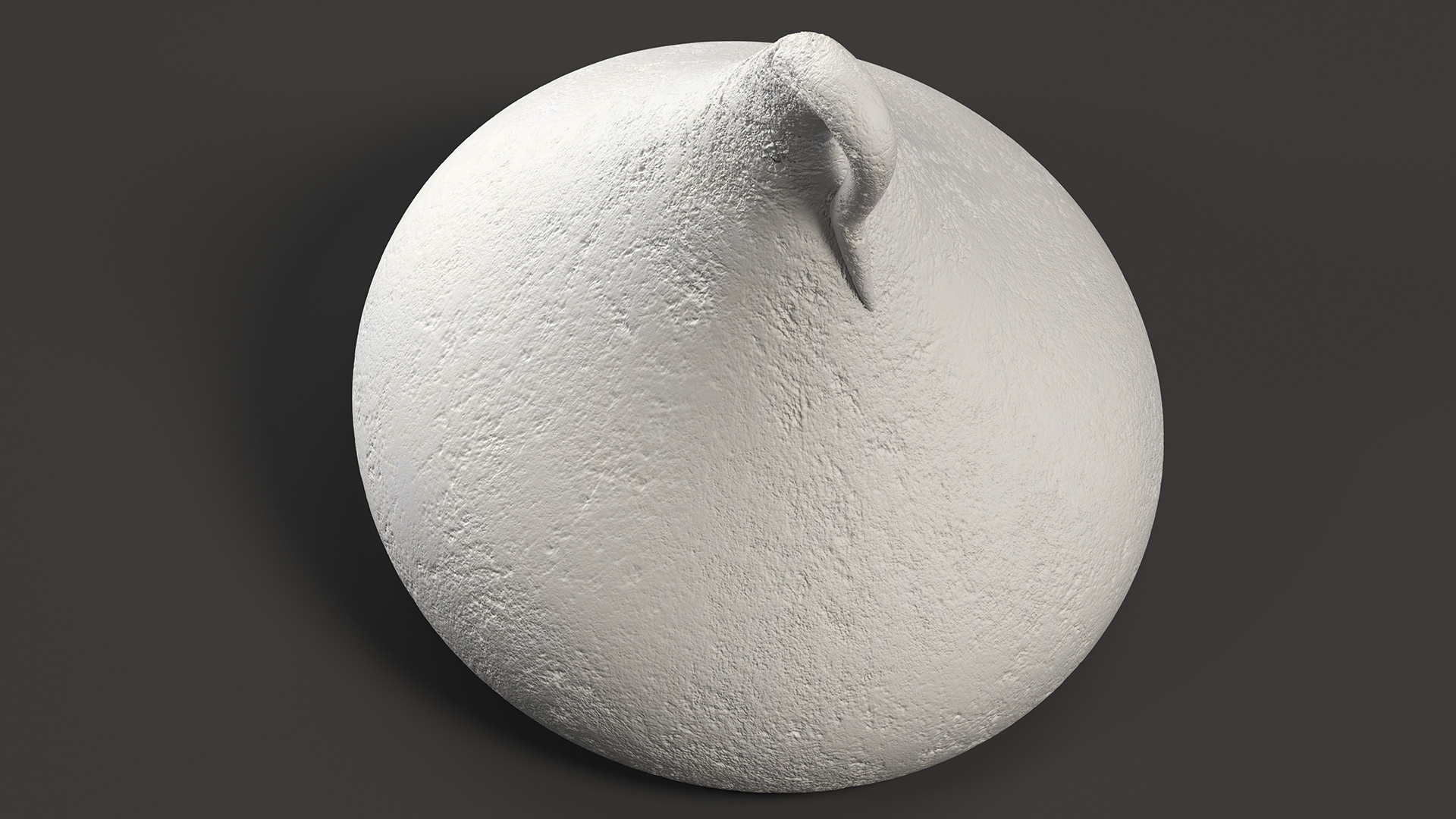 3D model Vanilla Meringue Cookie Smooth