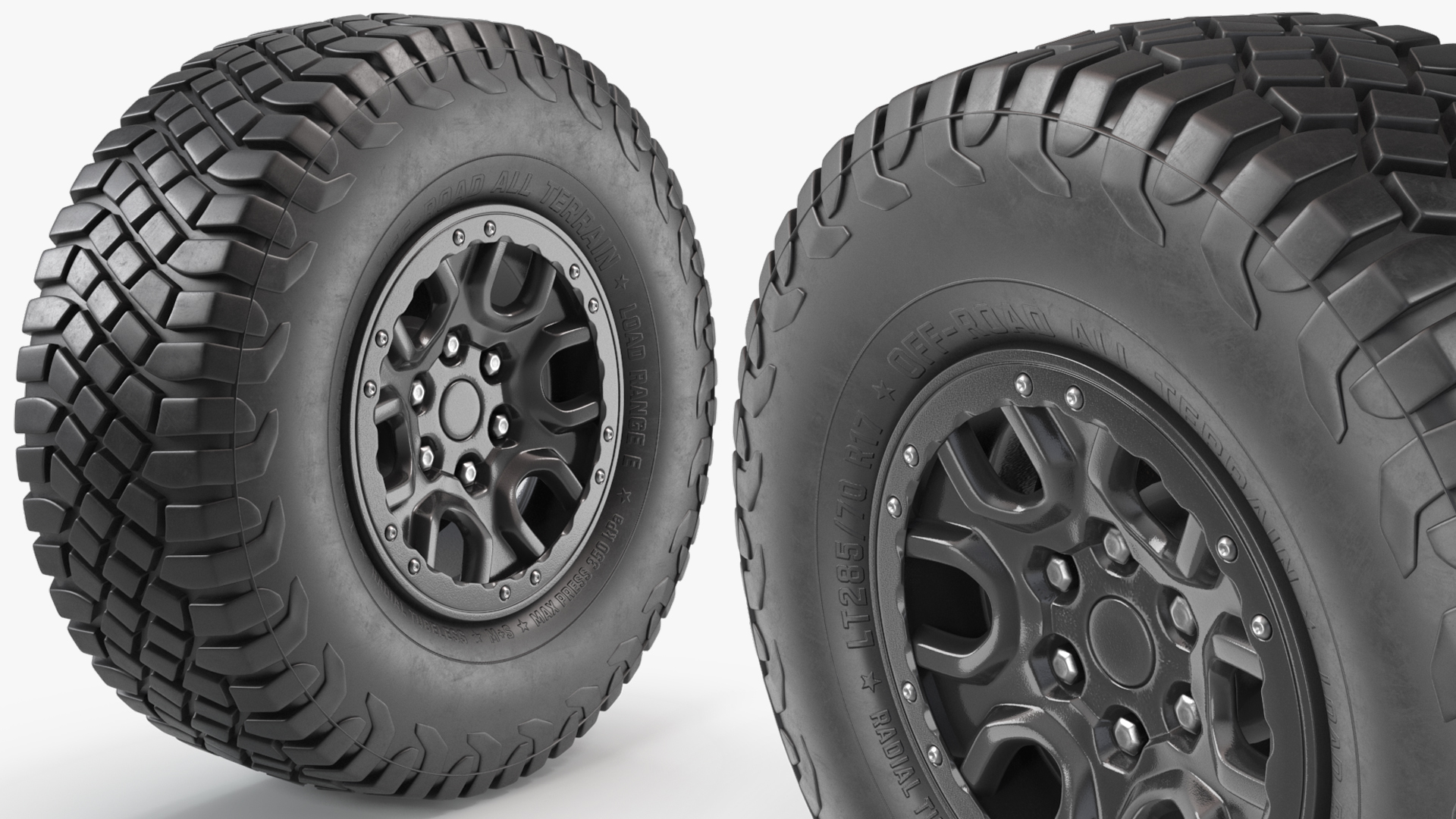 Offroad Terrain Tire Rim Black - view 3