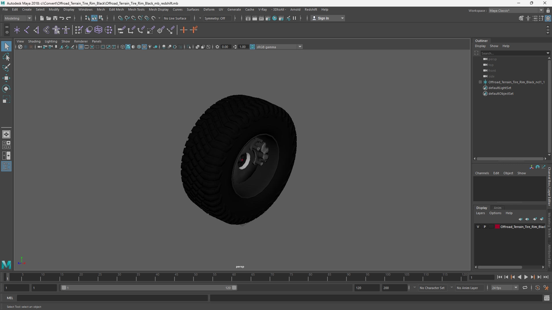Offroad Terrain Tire Rim Black - view 11
