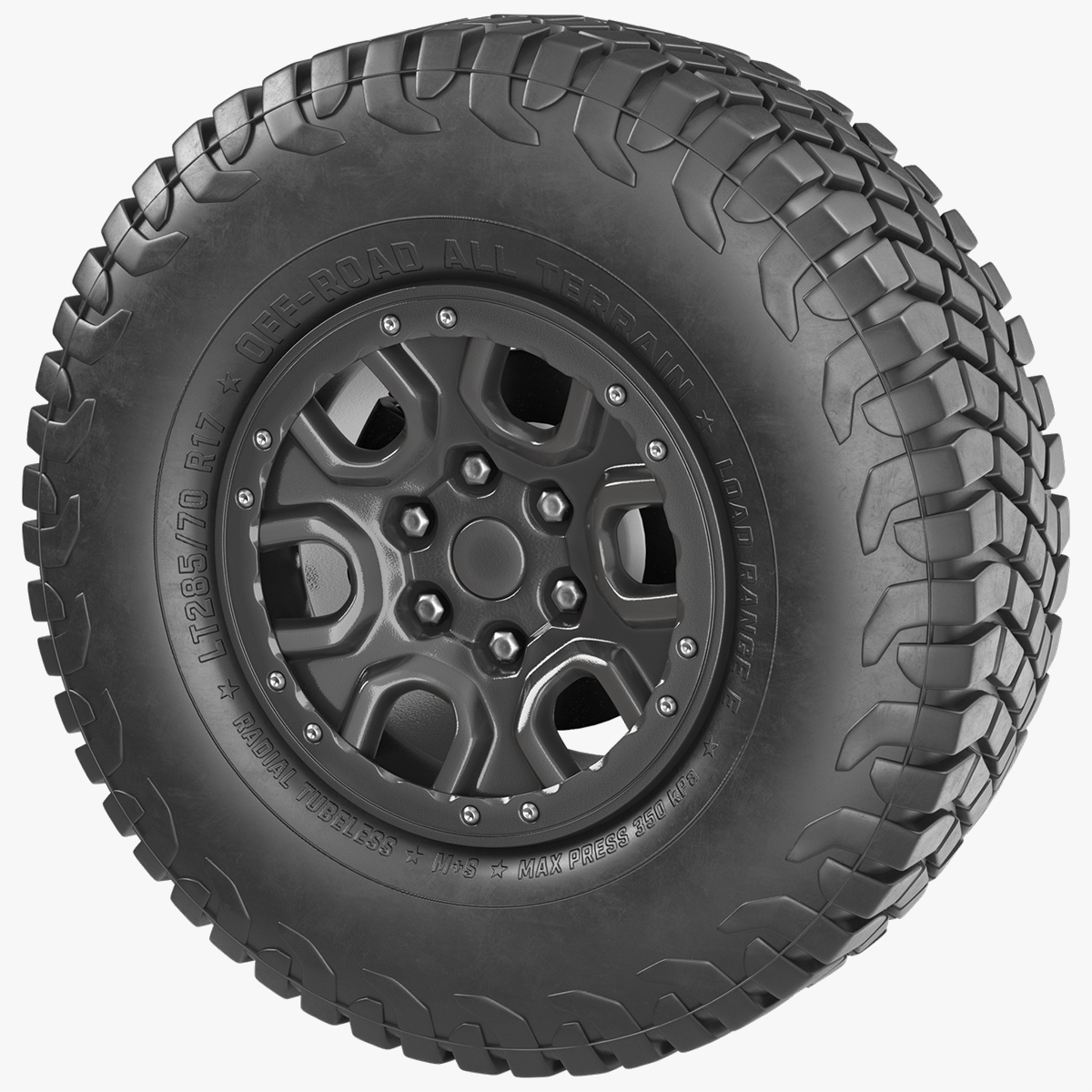 Offroad Terrain Tire Rim Black - view 9