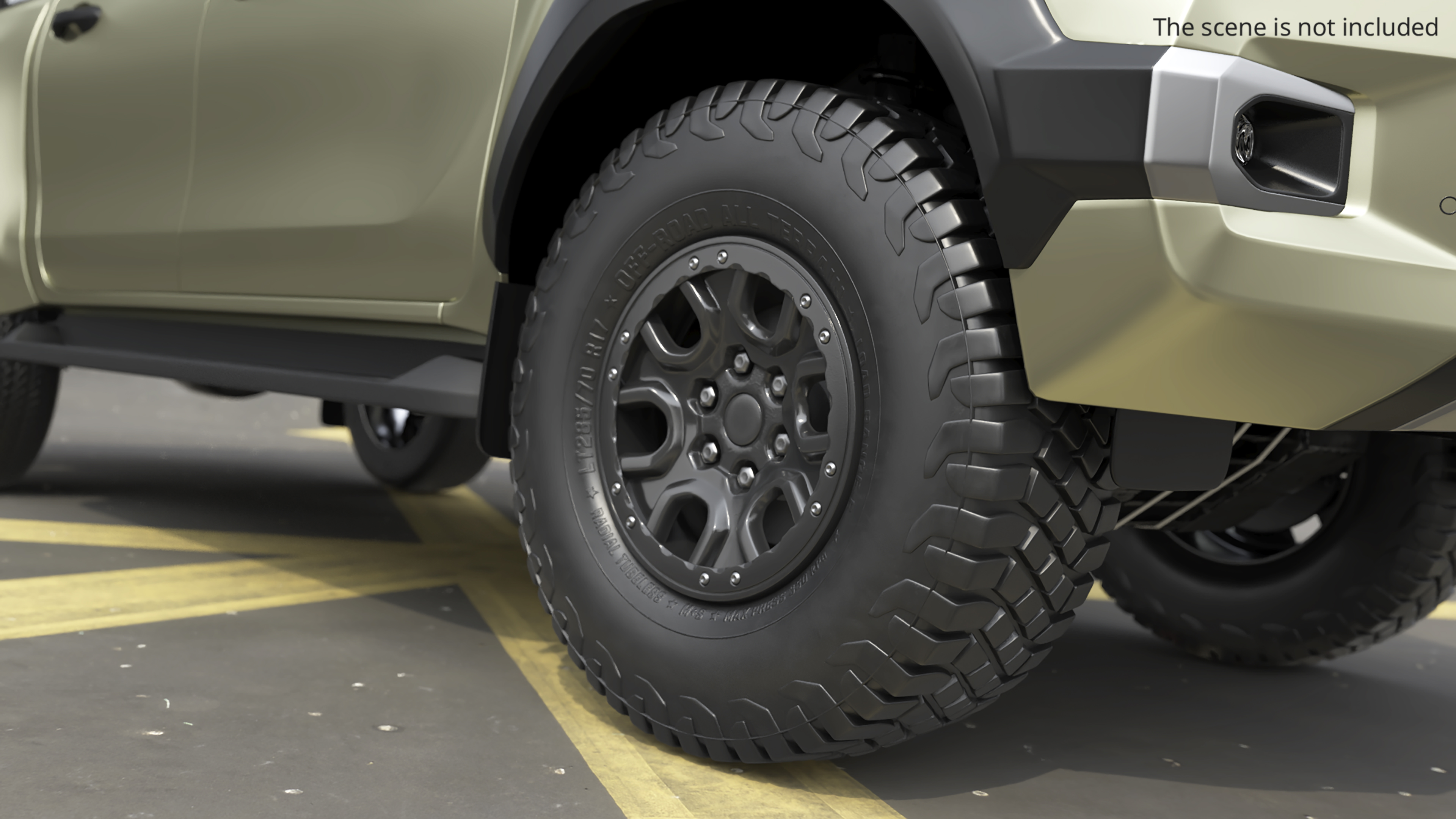 Offroad Terrain Tire Rim Black - view 2