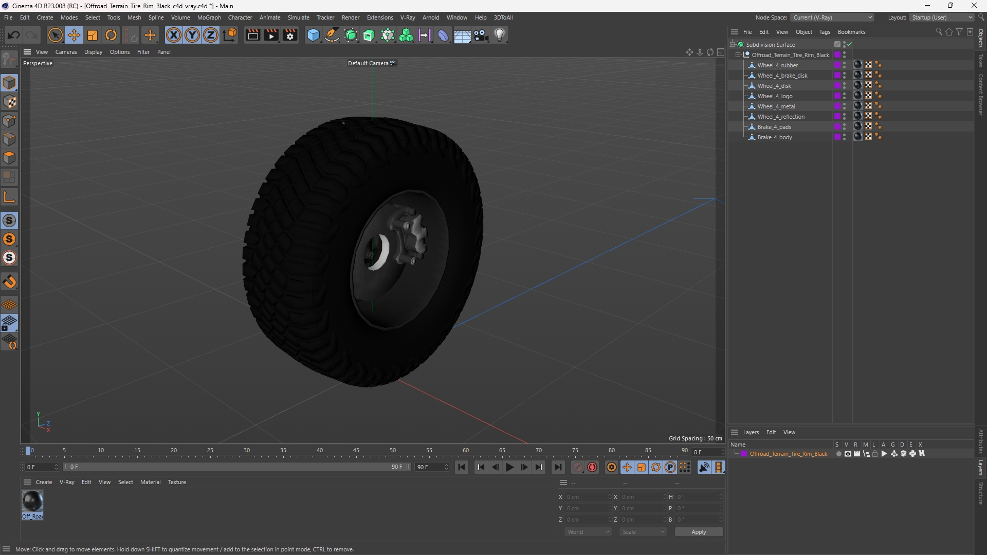 Offroad Terrain Tire Rim Black - view 12