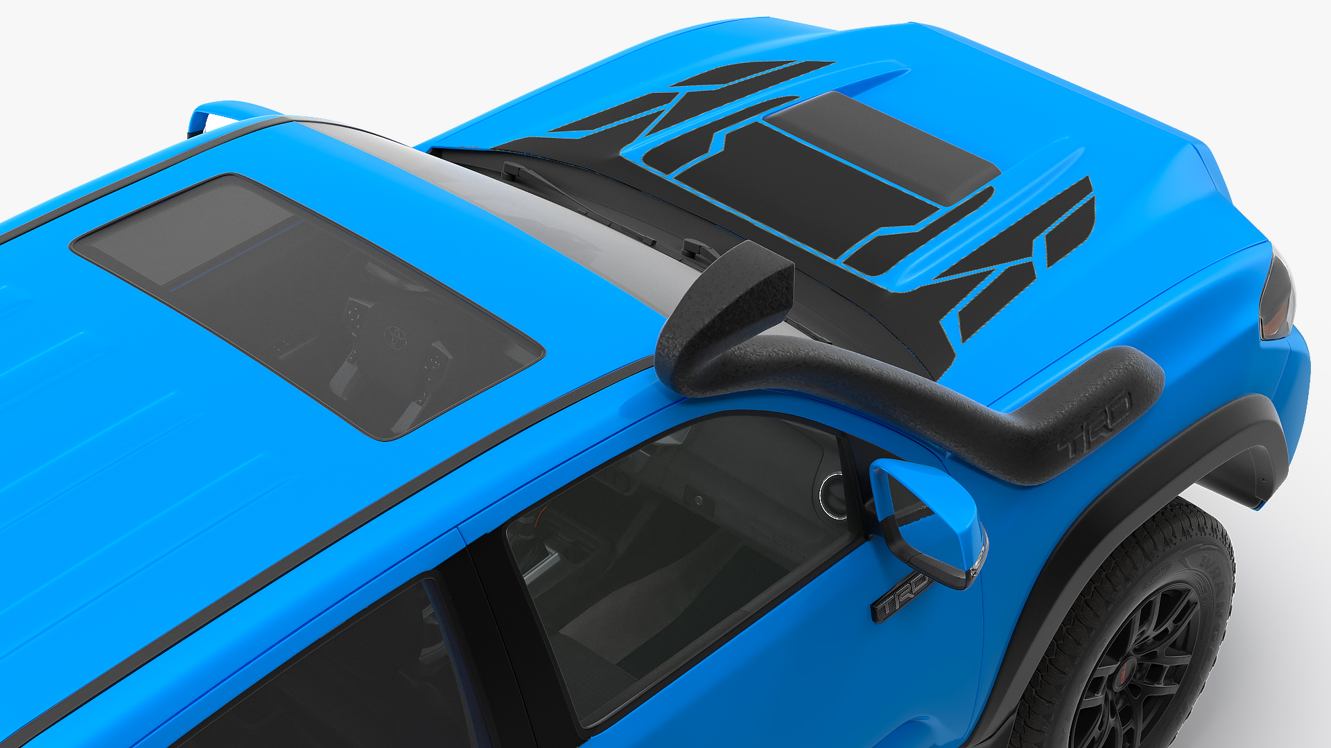 3D model Toyota Tacoma TRD Pro Voodoo Blue 2021 Rigged