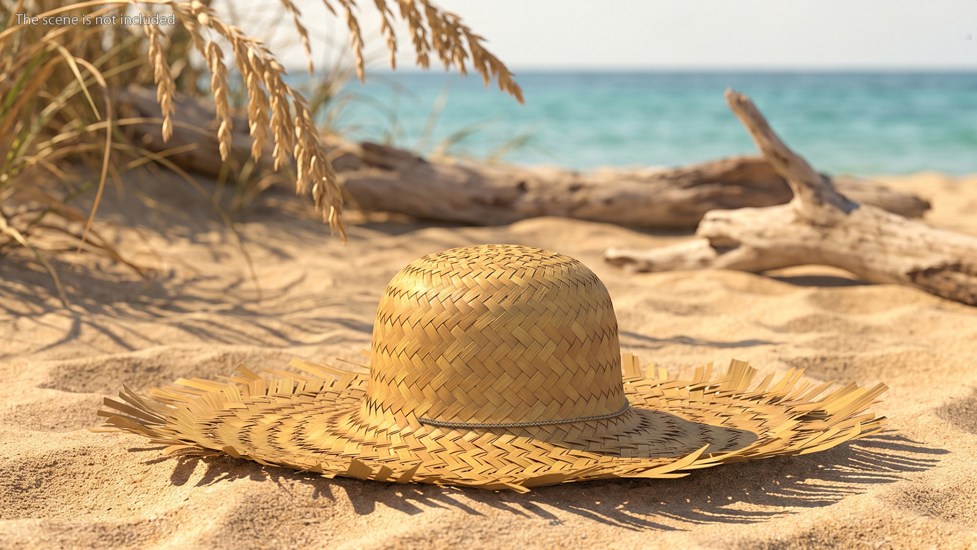 Woven Straw Sun Hat, view 4
