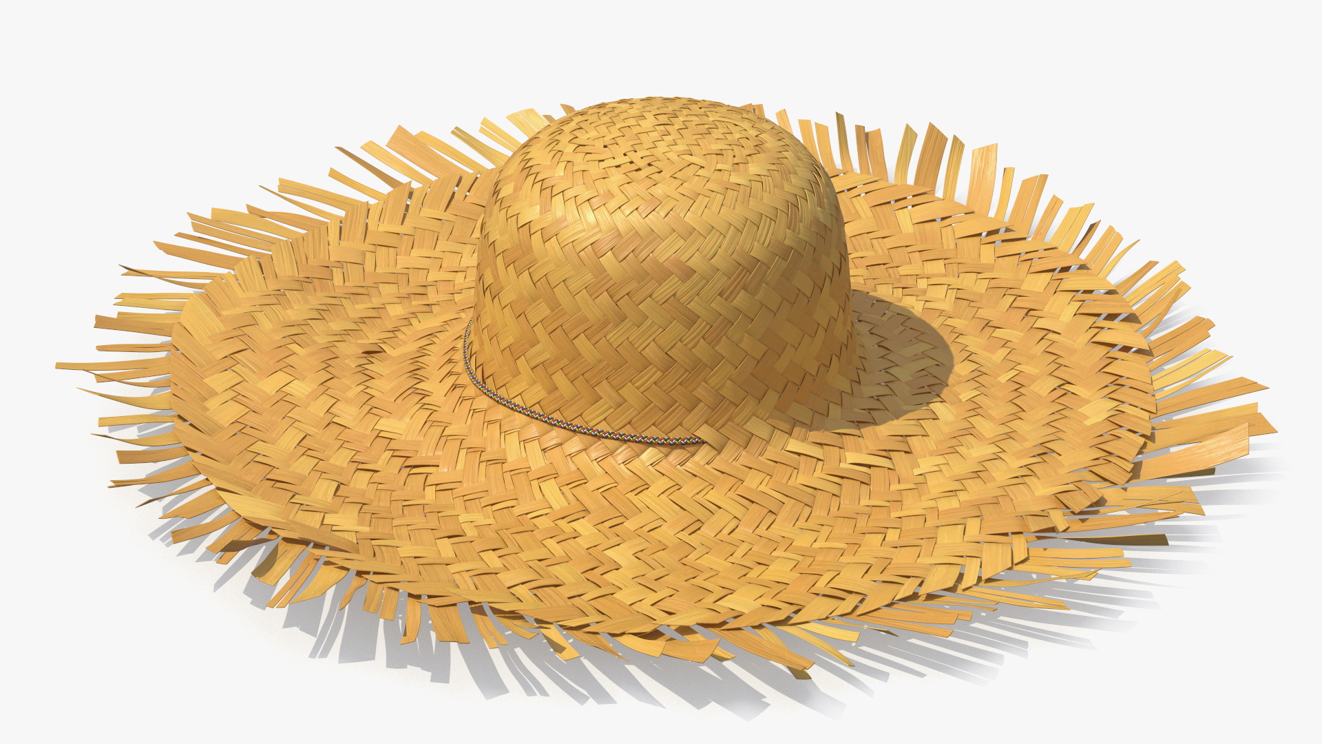 Woven Straw Sun Hat, view 5