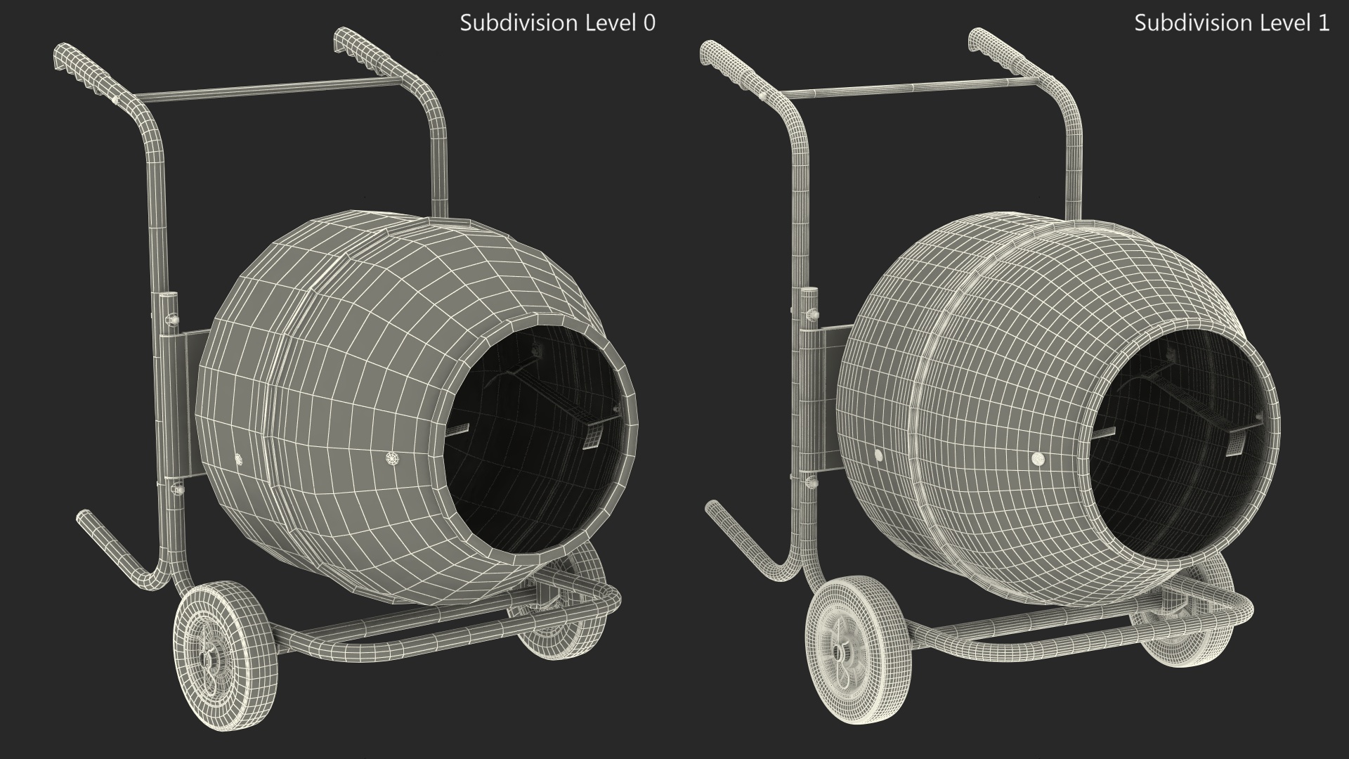 3D ATIE Portable Concrete Mixer model