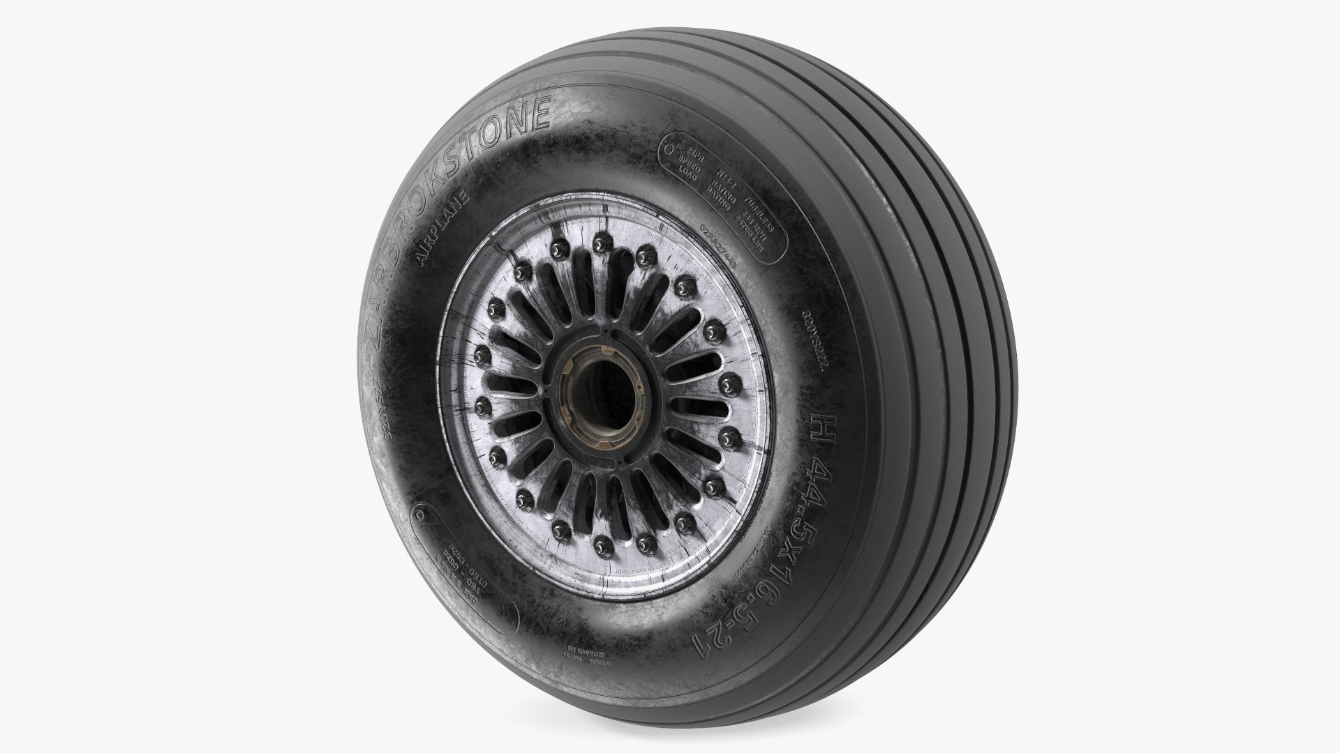 3D Boeing 737 Aircraft Wheel Dirty