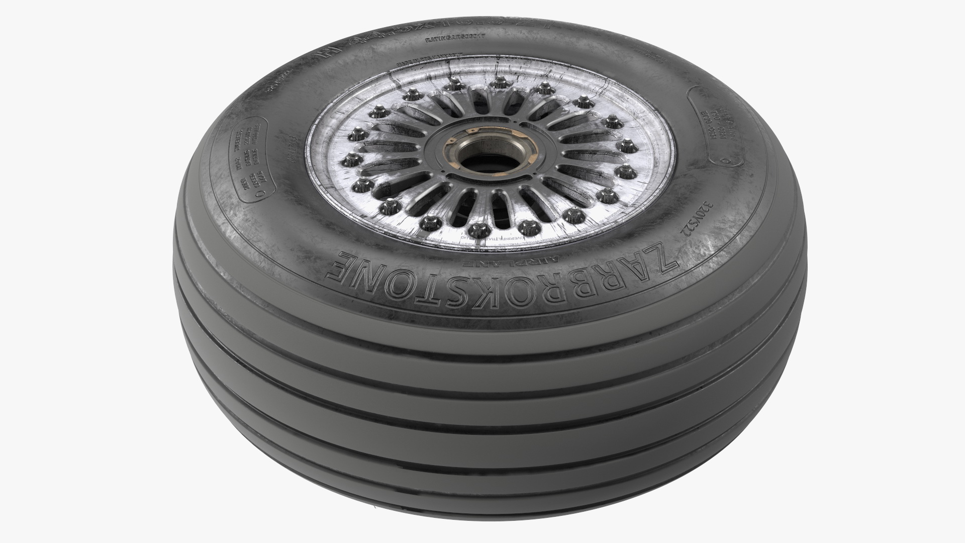 3D Boeing 737 Aircraft Wheel Dirty