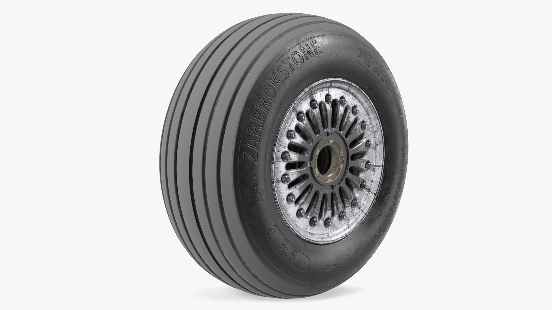 3D Boeing 737 Aircraft Wheel Dirty
