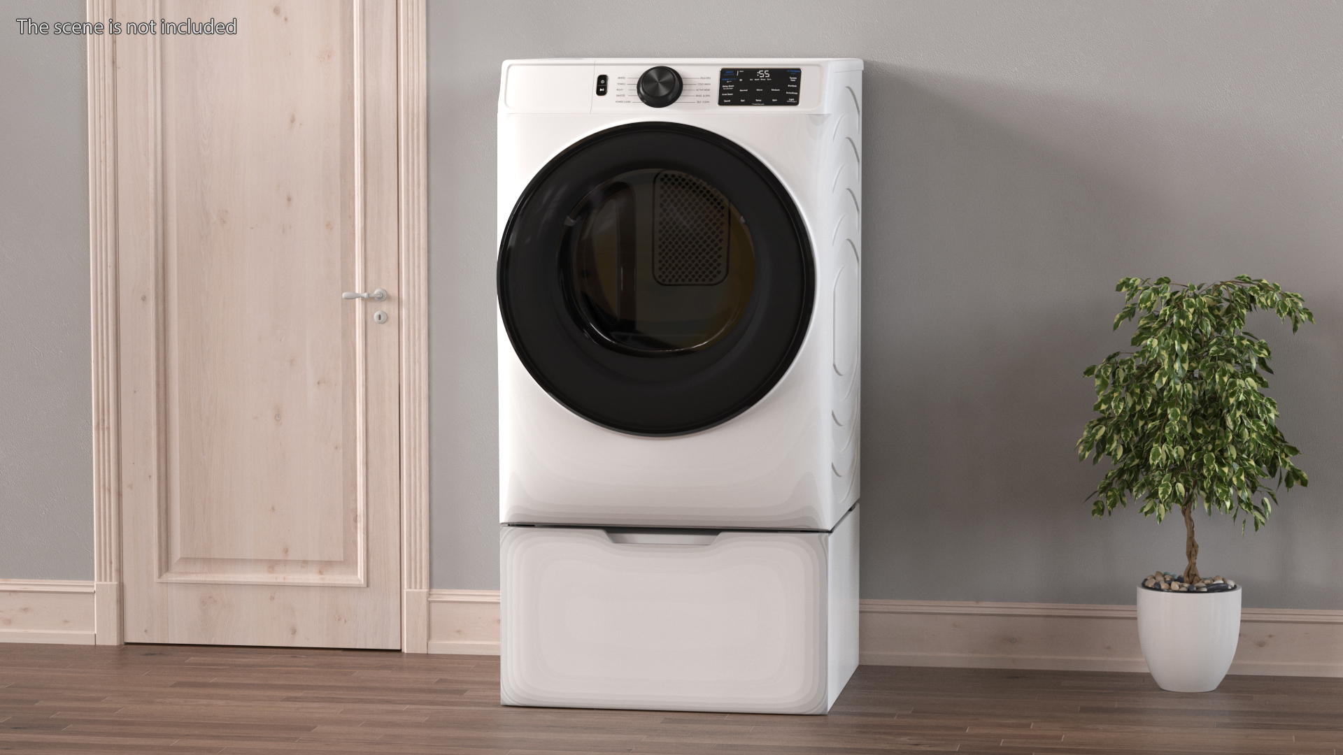 3D Modern Dryer White model