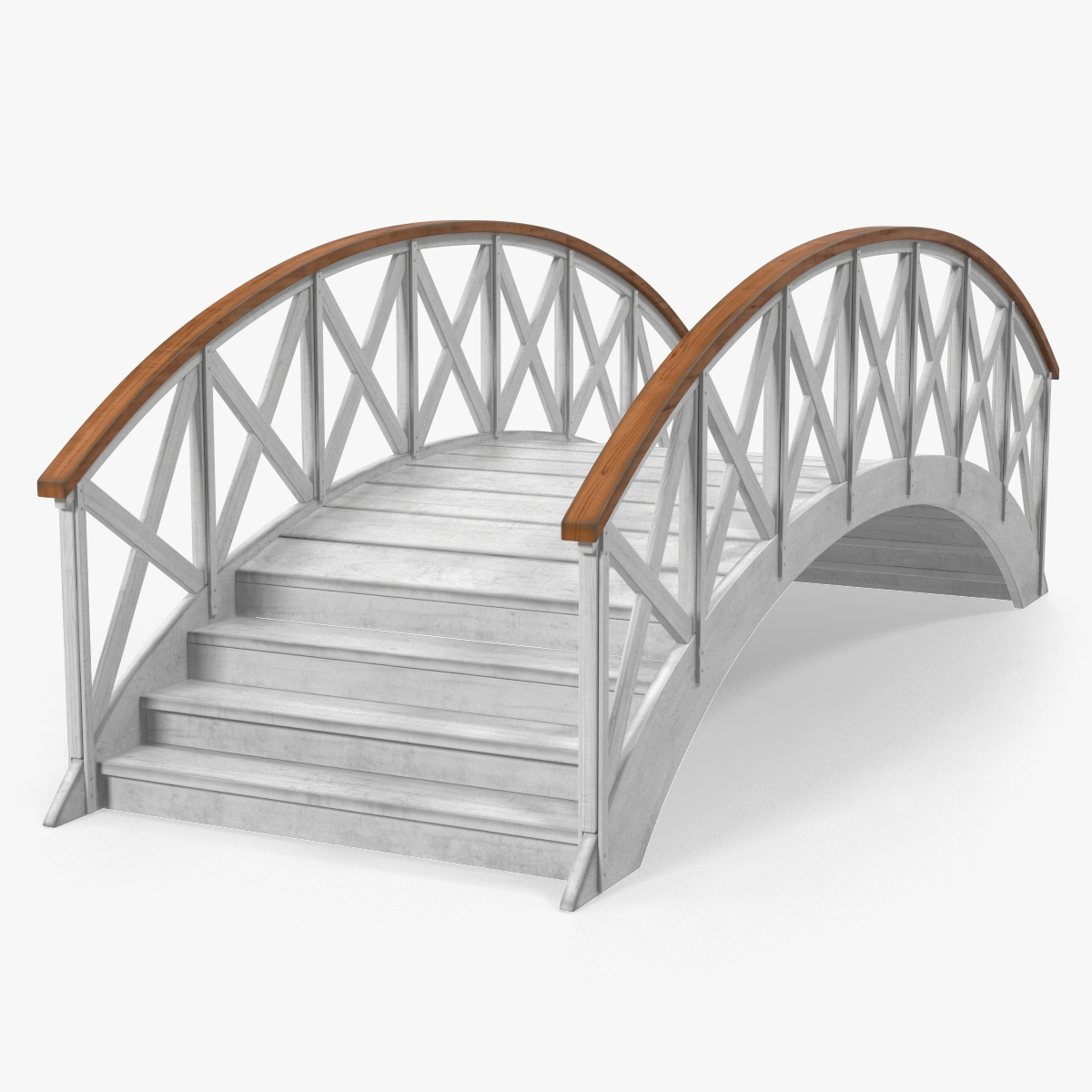 Garden Wooden Footbridge, view 3