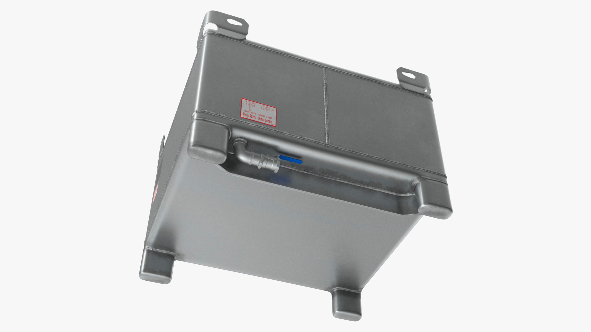 3D model 120 Gallon Stainless Steel IBC Tote Tank