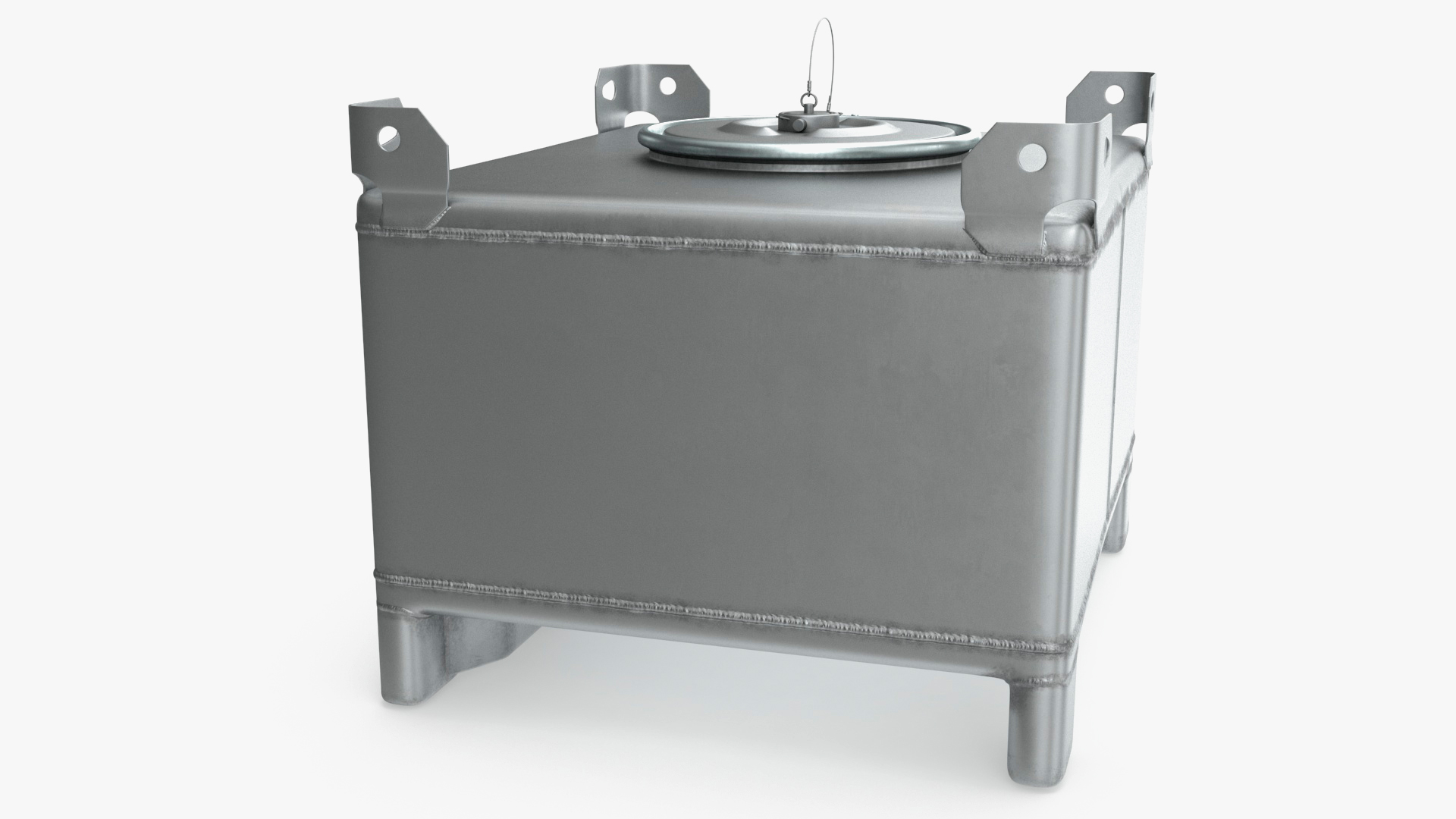 3D model 120 Gallon Stainless Steel IBC Tote Tank