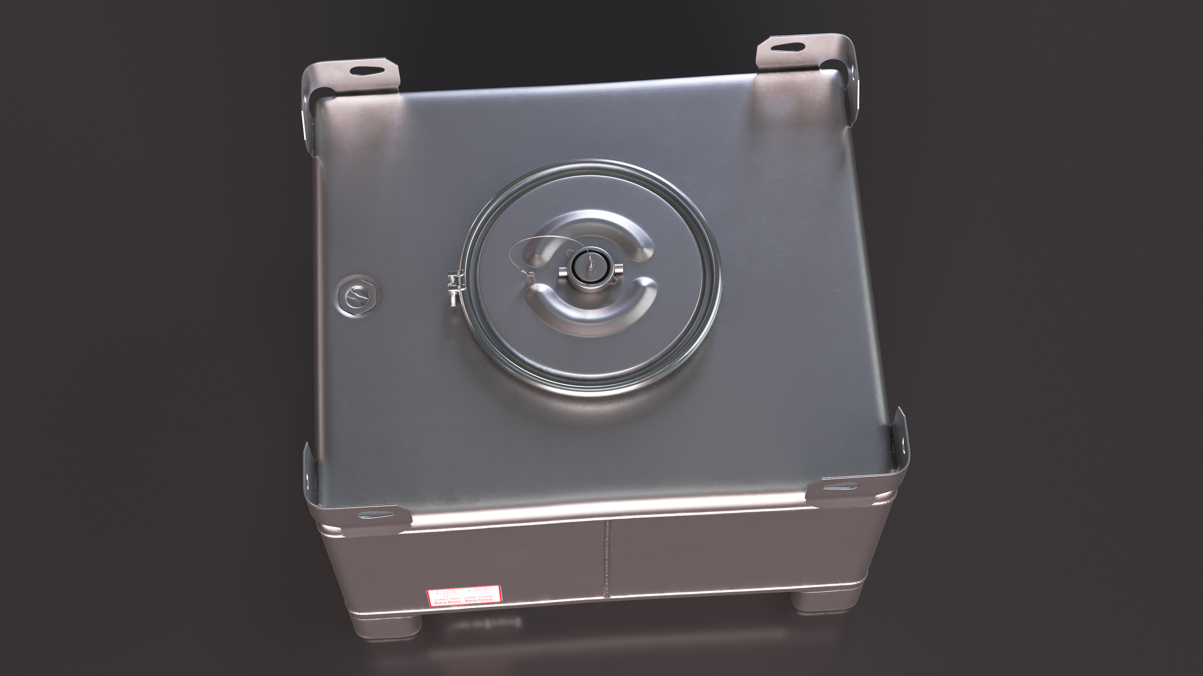 3D model 120 Gallon Stainless Steel IBC Tote Tank