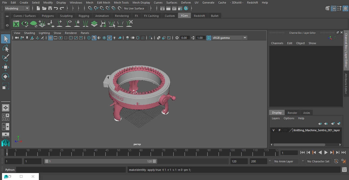3D Knitting Machine Sentro model