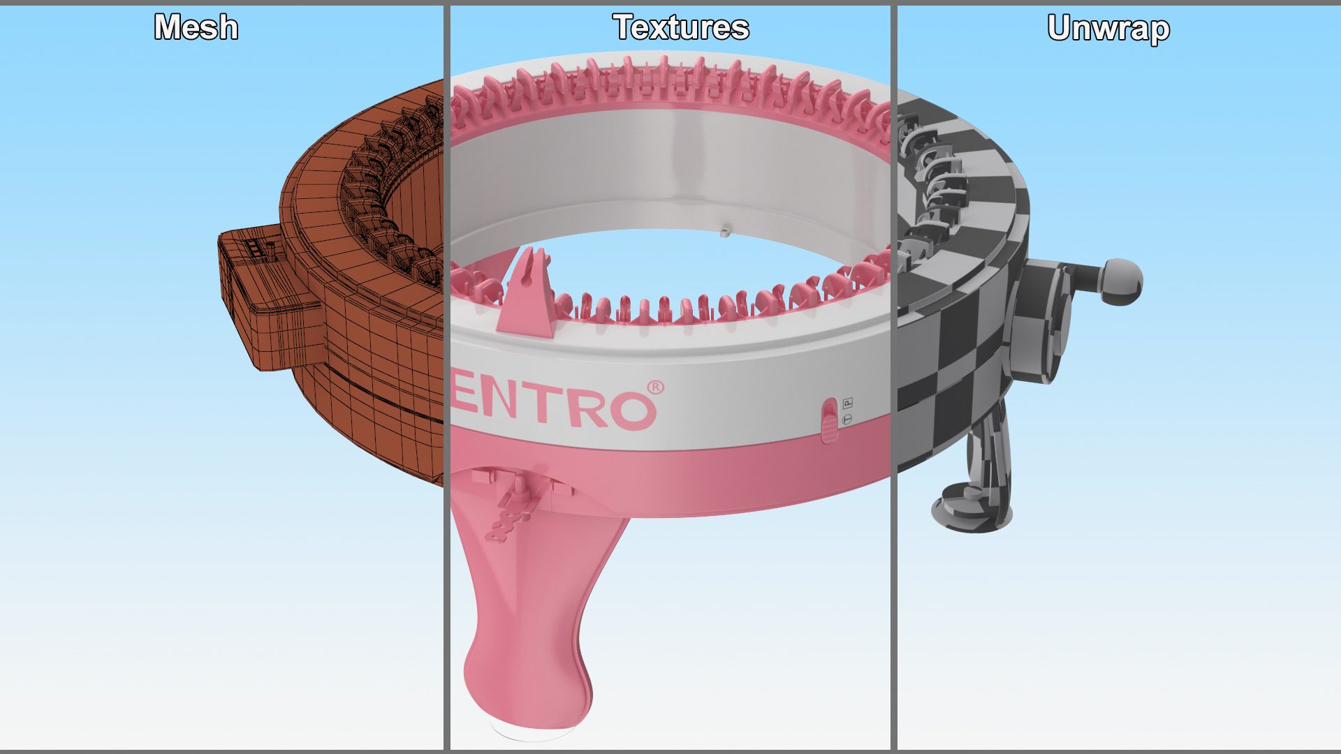 3D Knitting Machine Sentro model
