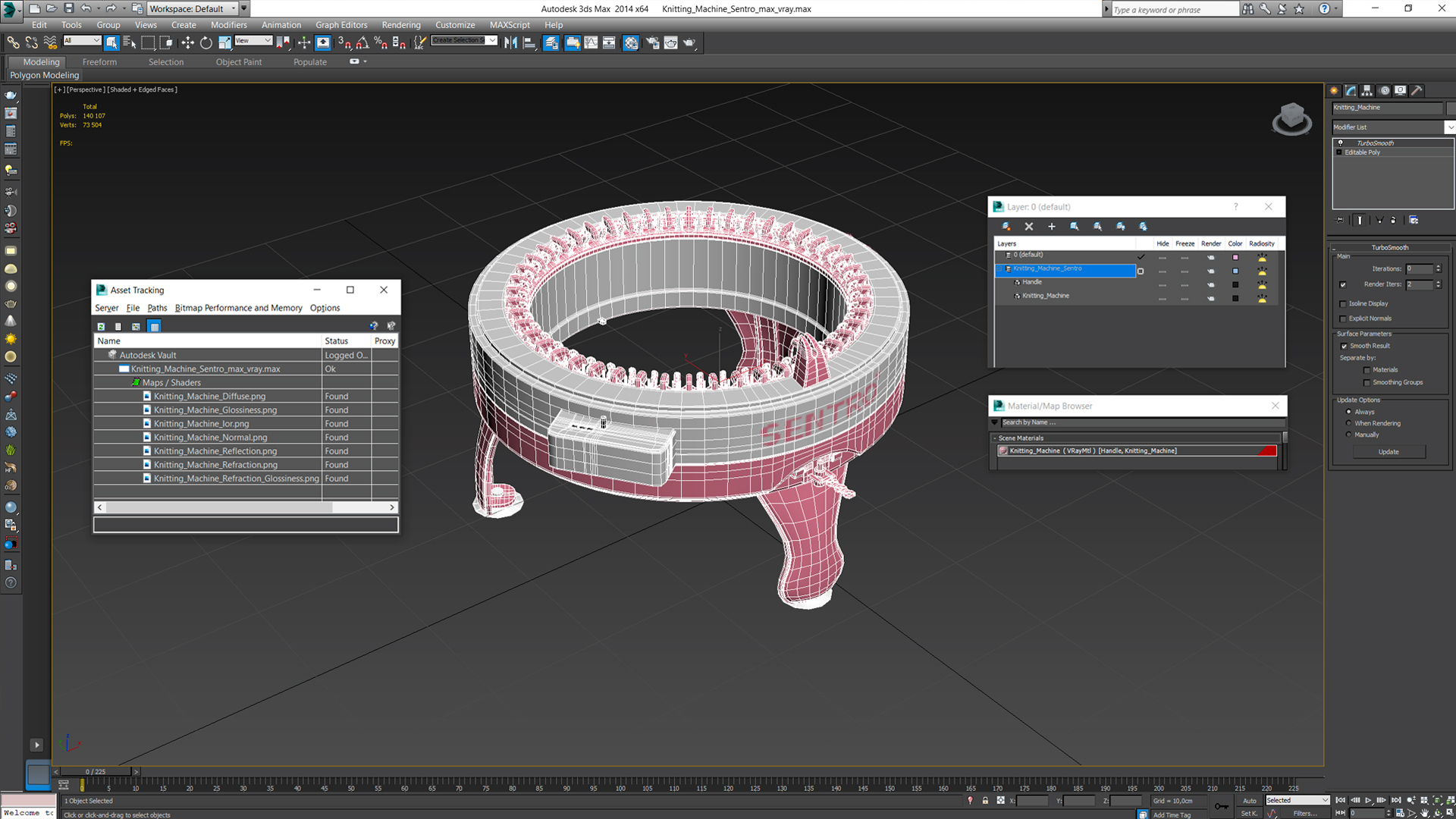 3D Knitting Machine Sentro model