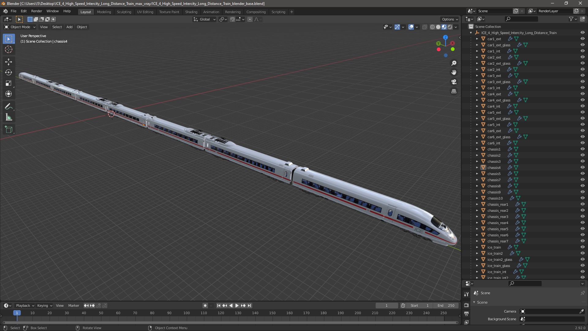 3D ICE 4 High Speed Intercity Long Distance Train