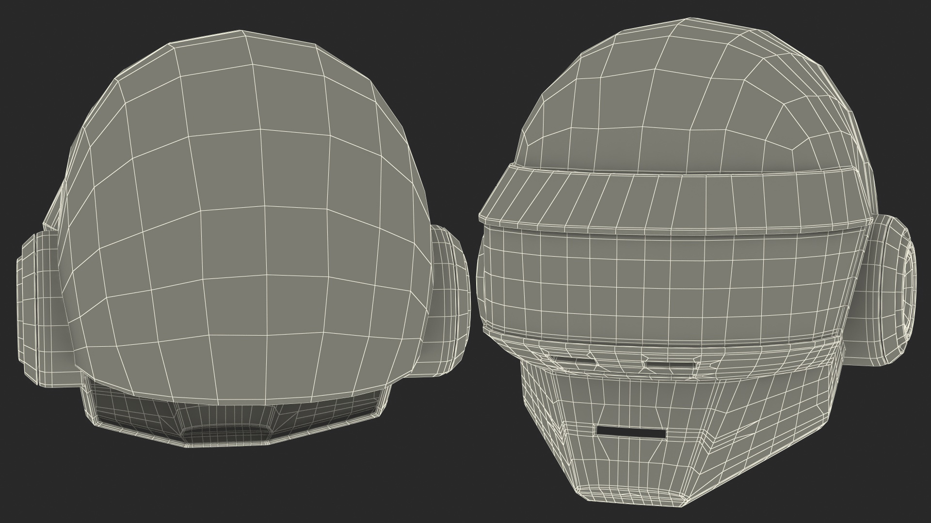 3D Daft Punk Thomas Helmet model
