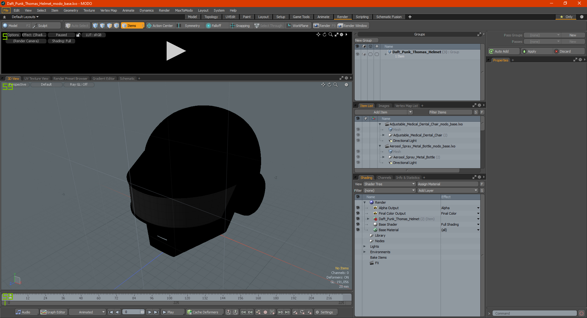 3D Daft Punk Thomas Helmet model