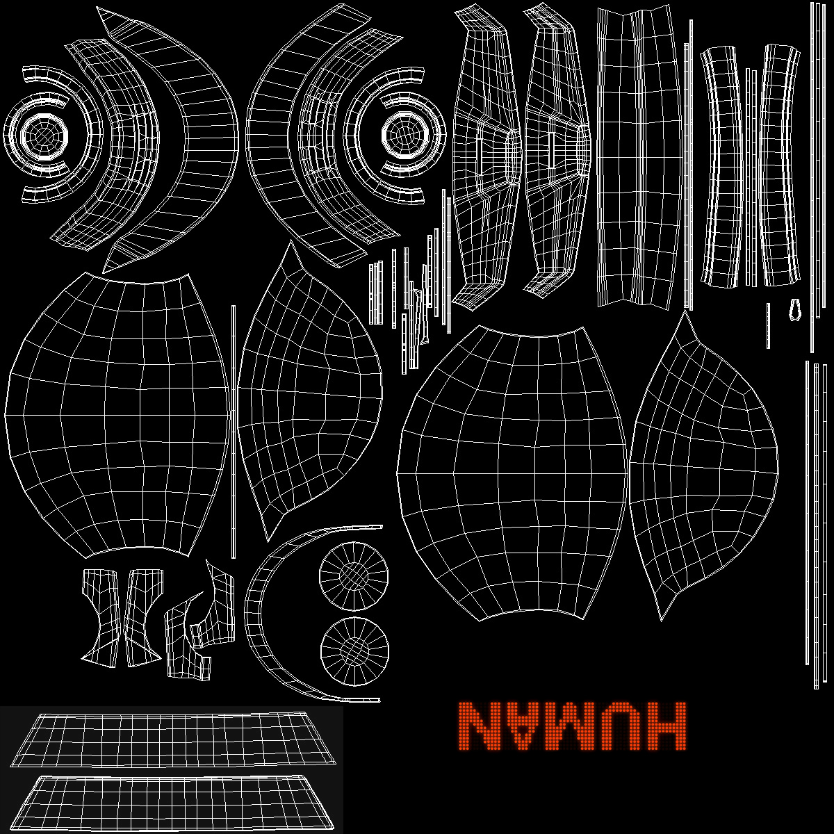 3D Daft Punk Thomas Helmet model