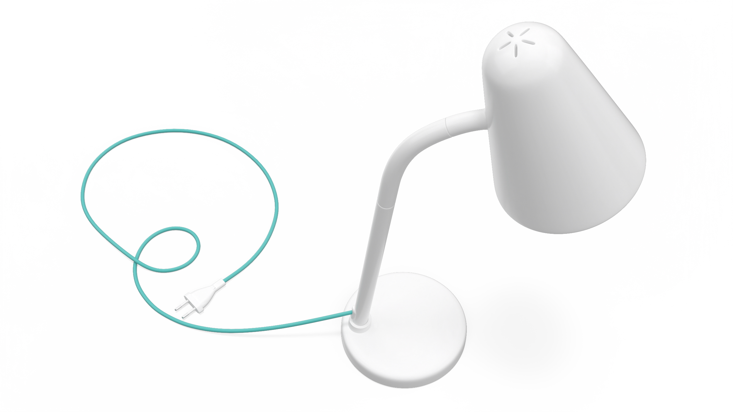 3D model Work Lamp for Children IKEA FUBBLA White