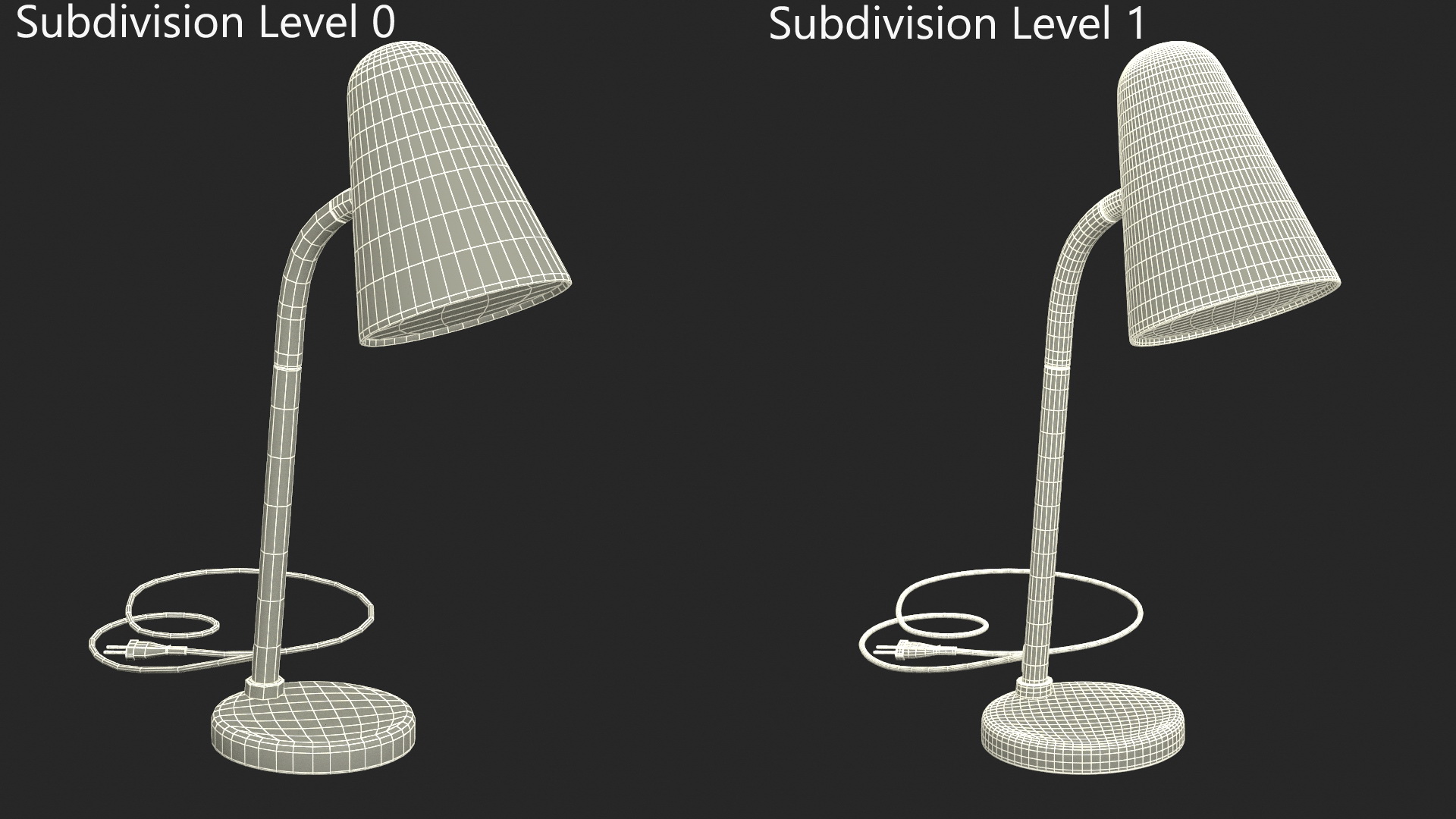 3D model Work Lamp for Children IKEA FUBBLA White