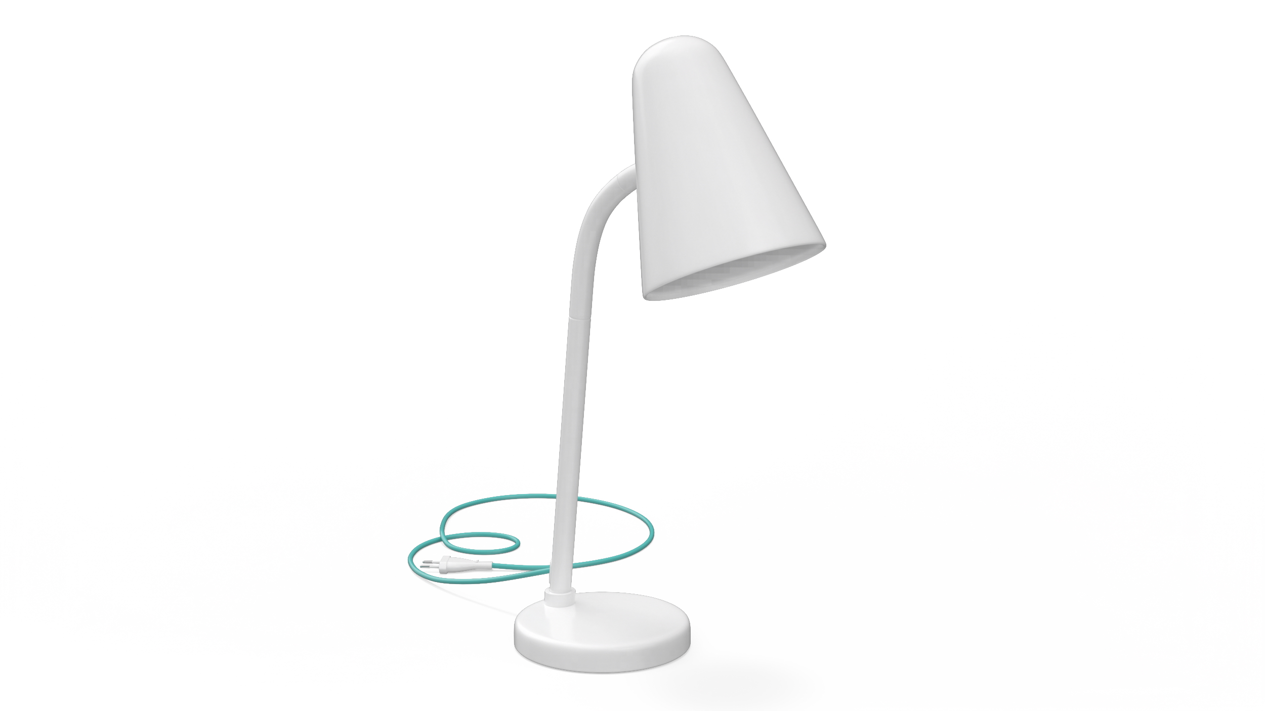 3D model Work Lamp for Children IKEA FUBBLA White