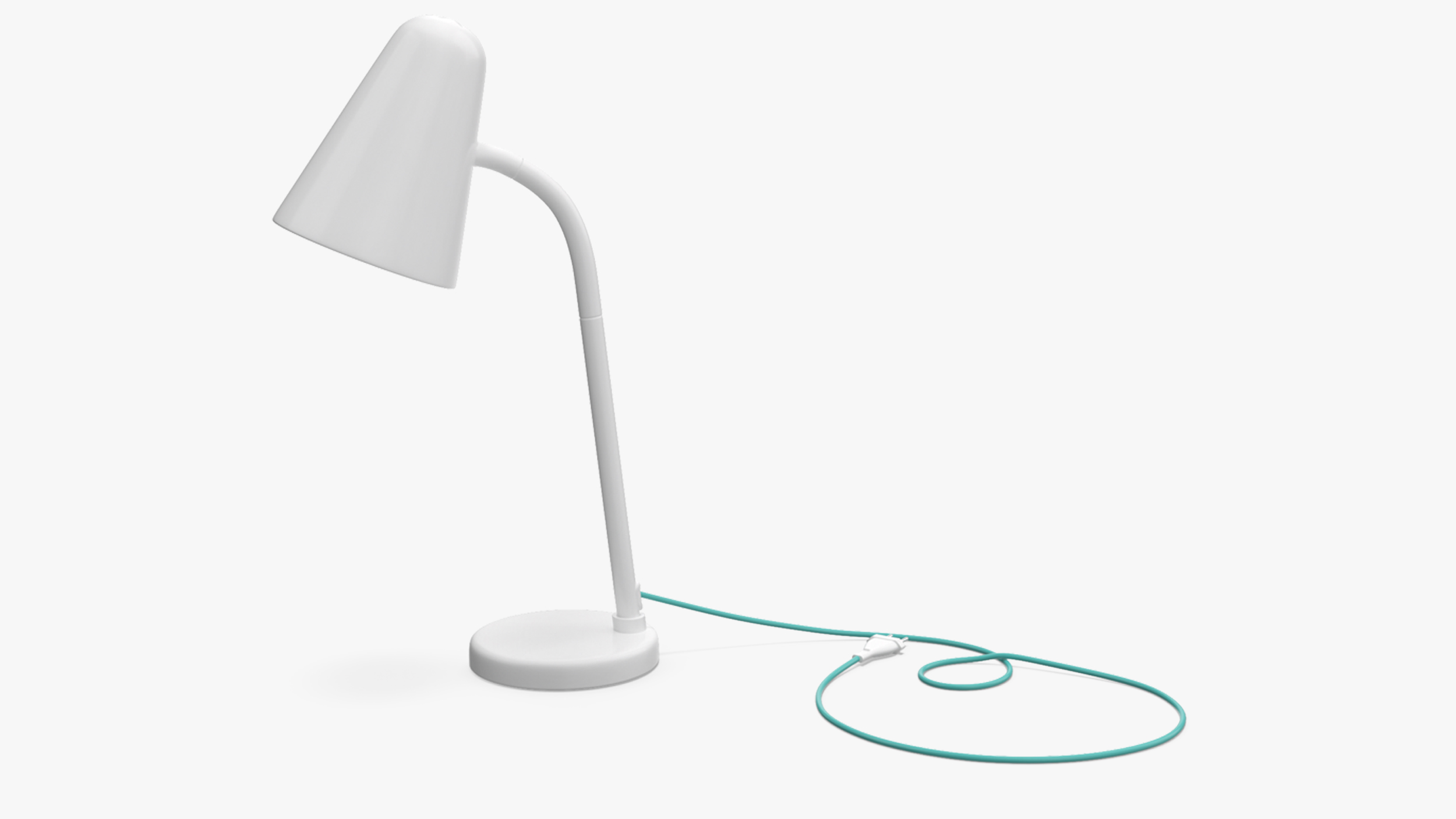 3D model Work Lamp for Children IKEA FUBBLA White