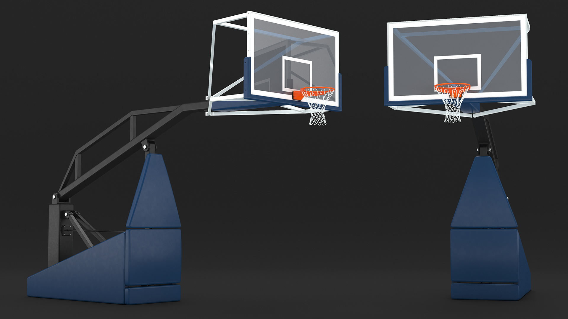 Professional Basketball Hoop Stand 3D model